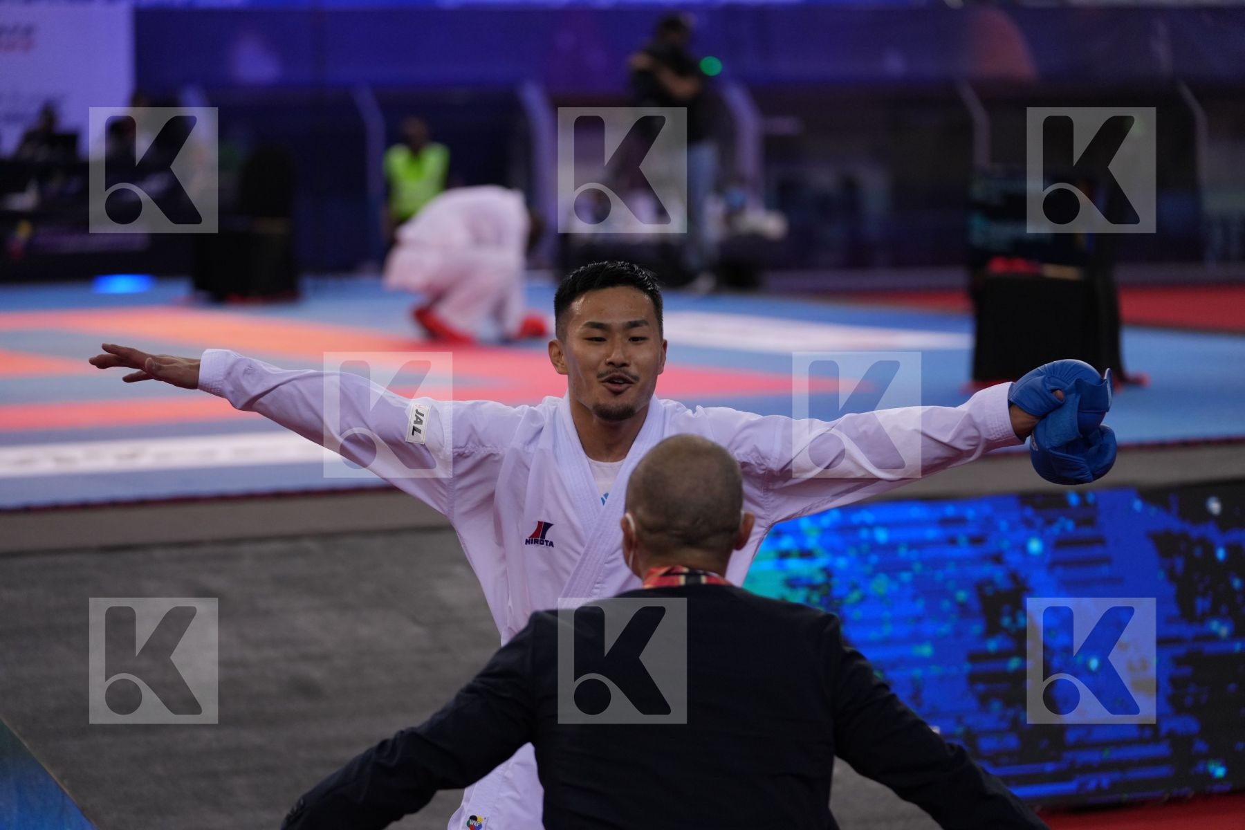 XENOS DIONYSIOS (GREECE) vs NAKANO SOICHIRO (JAPAN) in Male Kumite -67 Kg - bronze bout
