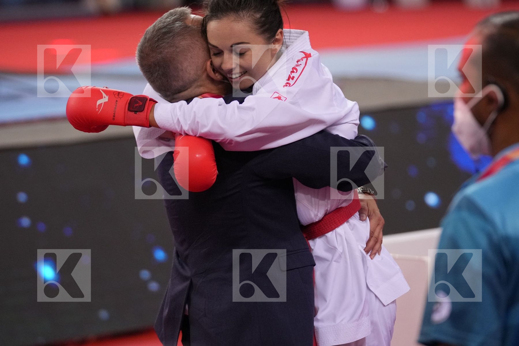 KRYVA KATERYNA (UKRAINE) vs ZHANGBYRBAY MOLDIR (KAZAKHSTAN) in Female Kumite -50 Kg - bronze bout