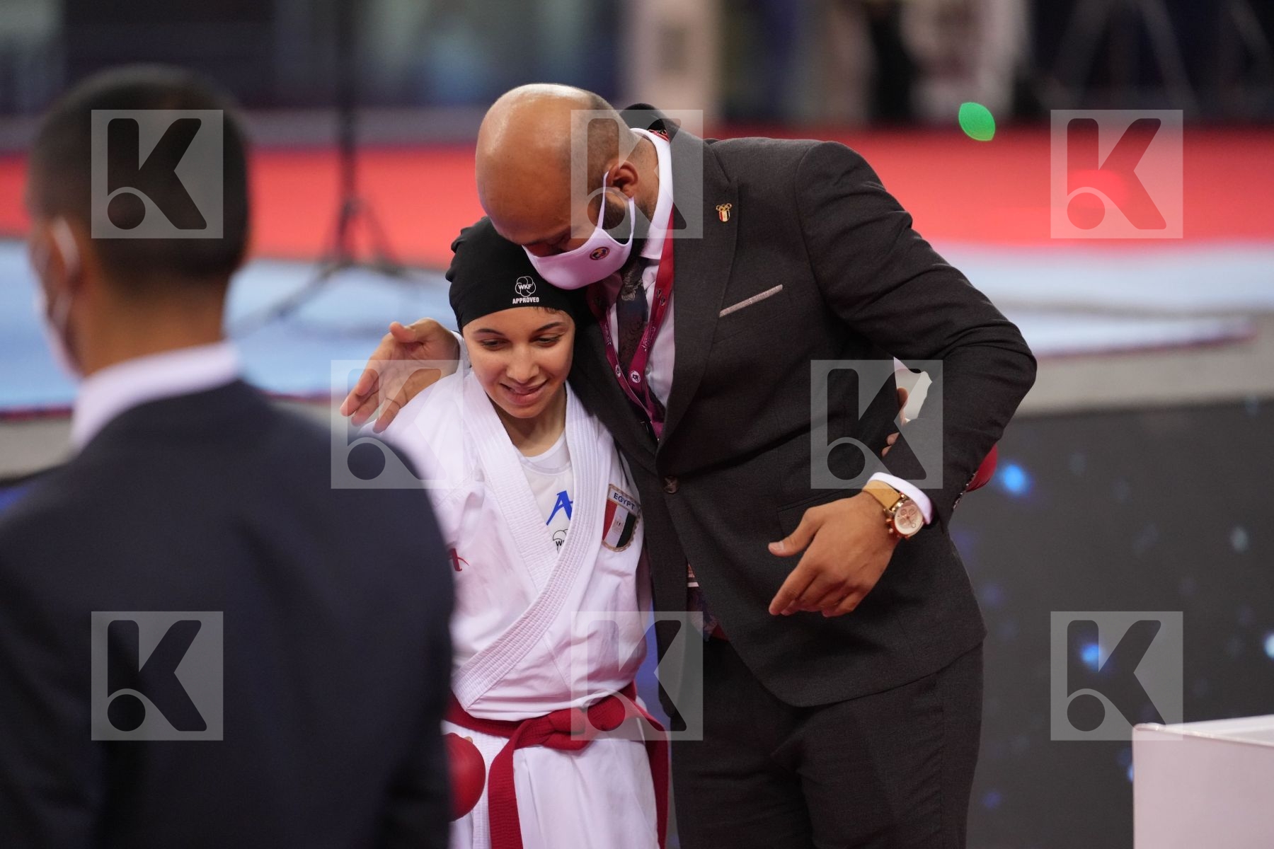 ELHAYTI CHAIMAE (MOROCCO) vs ELGEWILY YASMIN NASR (EGYPT) in Female Kumite -50 Kg - bronze bout