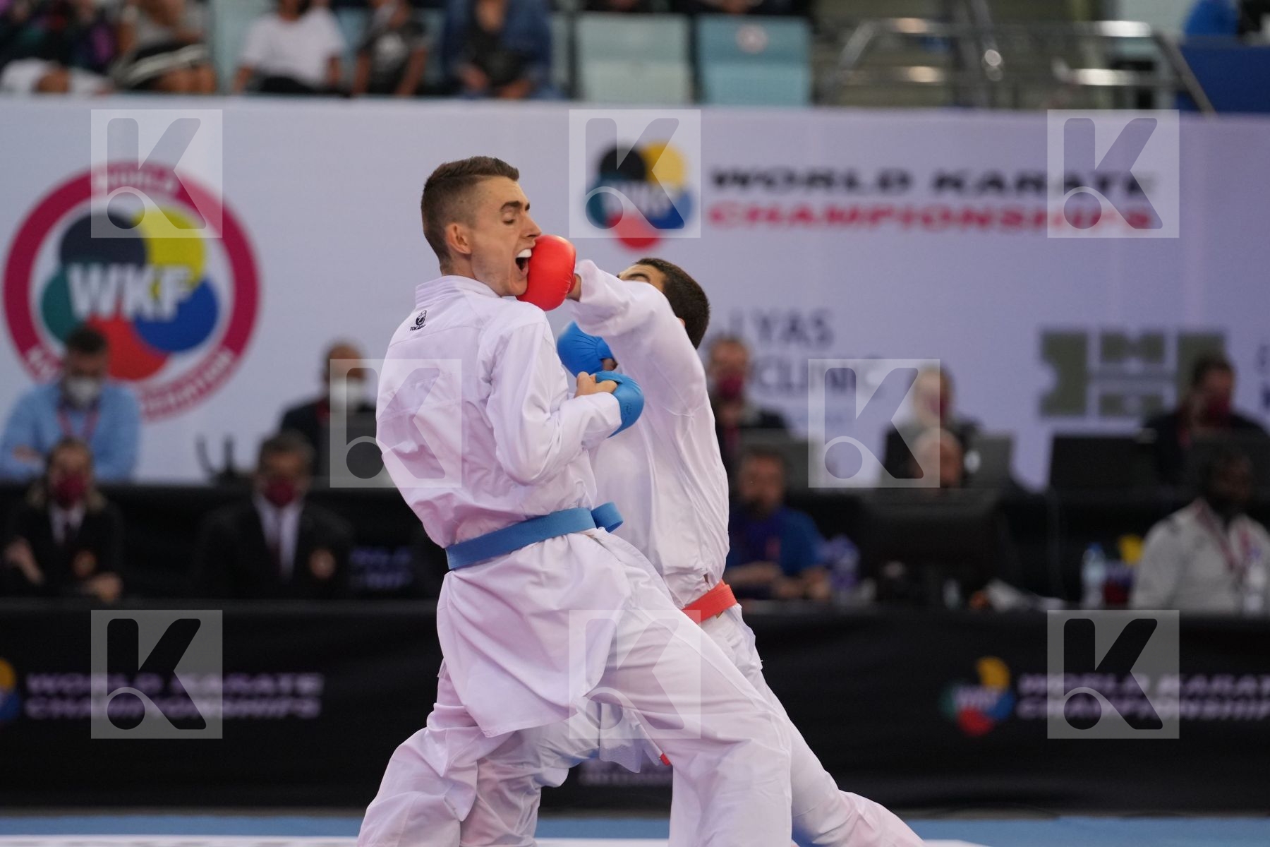 OGANNISIAN IURIK (RUSSIA) vs BERTHON ENZO (FRANCE) in Male Kumite -60 Kg - bronze bout
