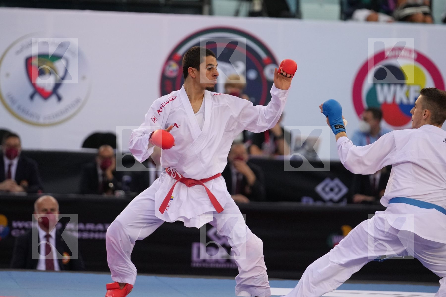 OGANNISIAN IURIK (RUSSIA) vs BERTHON ENZO (FRANCE) in Male Kumite -60 Kg - bronze bout