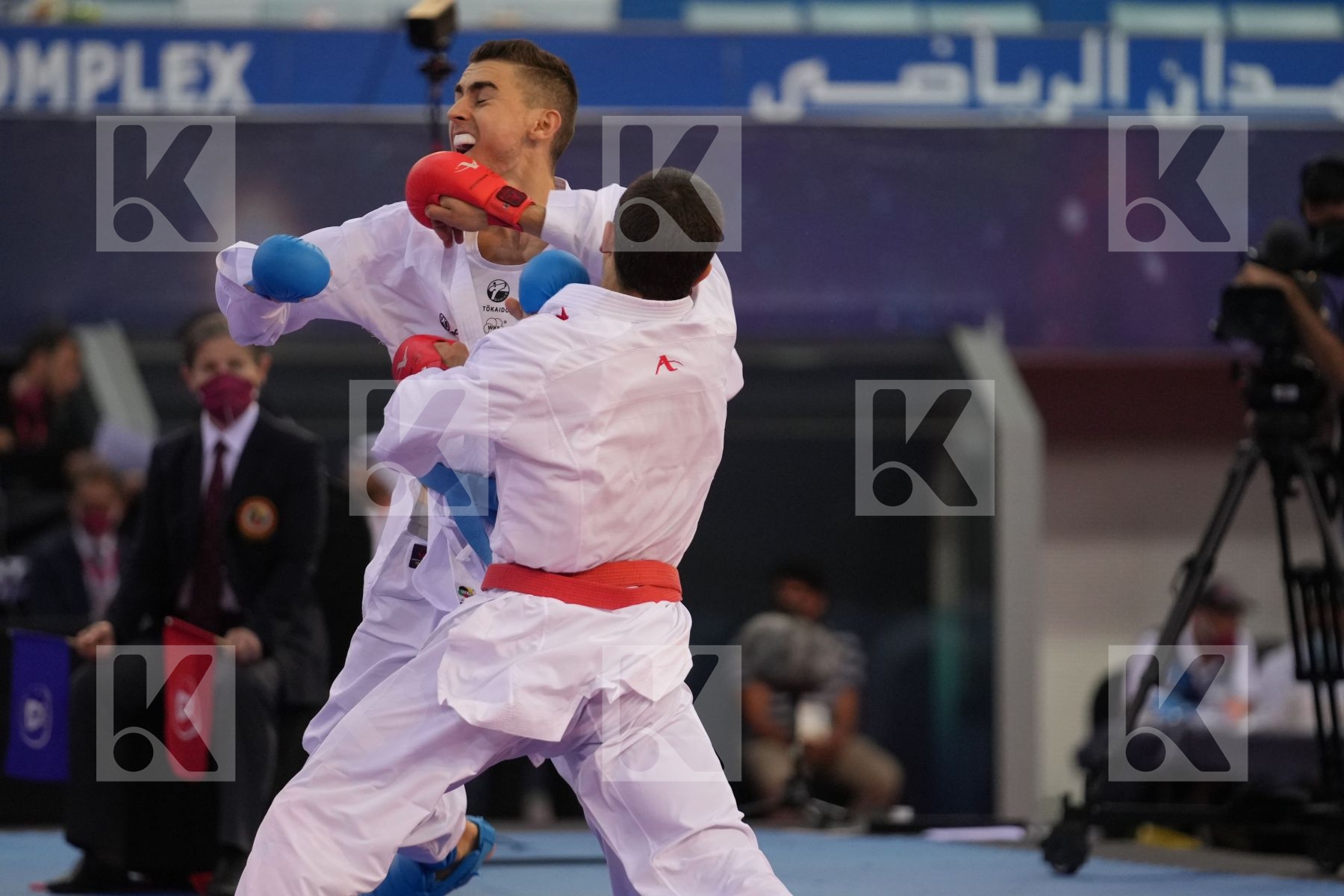 OGANNISIAN IURIK (RUSSIA) vs BERTHON ENZO (FRANCE) in Male Kumite -60 Kg - bronze bout