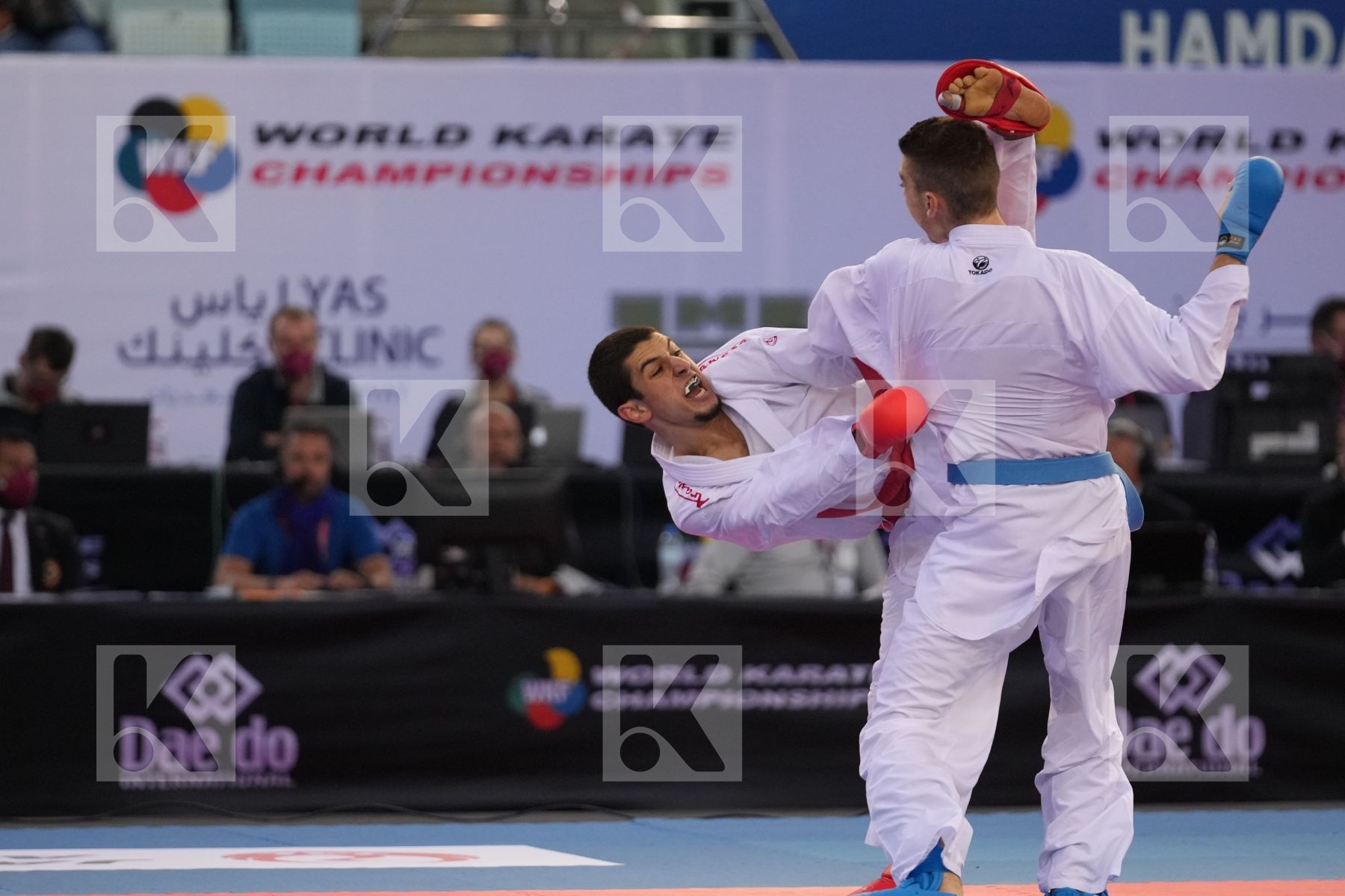 OGANNISIAN IURIK (RUSSIA) vs BERTHON ENZO (FRANCE) in Male Kumite -60 Kg - bronze bout