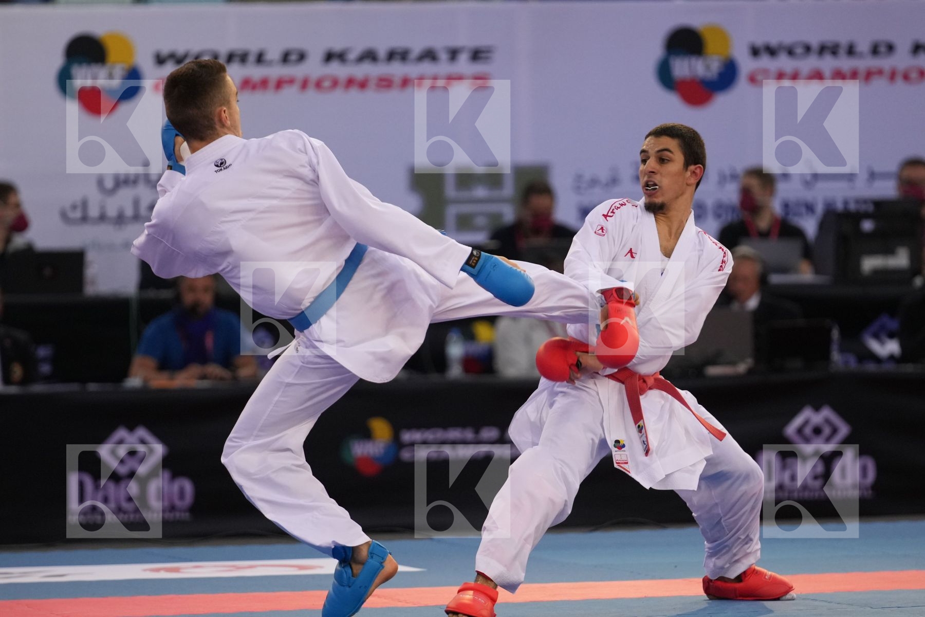 OGANNISIAN IURIK (RUSSIA) vs BERTHON ENZO (FRANCE) in Male Kumite -60 Kg - bronze bout