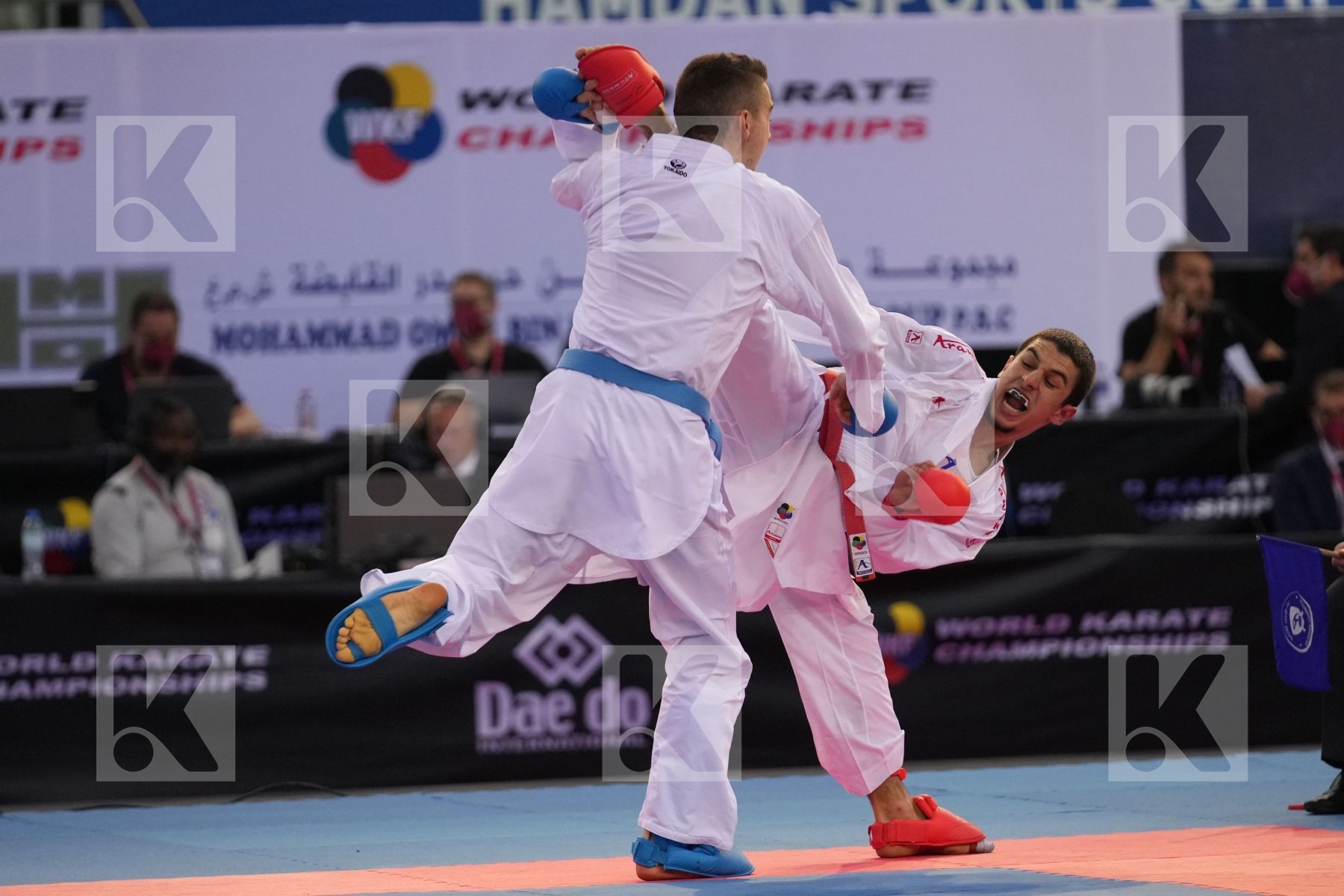 OGANNISIAN IURIK (RUSSIA) vs BERTHON ENZO (FRANCE) in Male Kumite -60 Kg - bronze bout