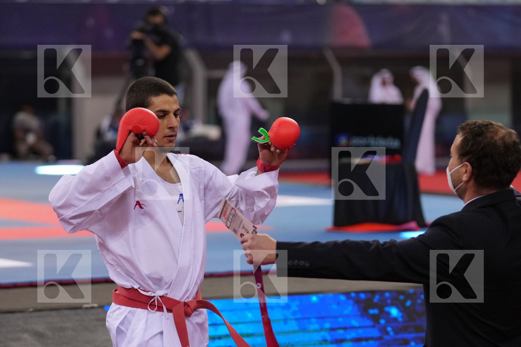 OGANNISIAN IURIK (RUSSIA) vs BERTHON ENZO (FRANCE) in Male Kumite -60 Kg - bronze bout