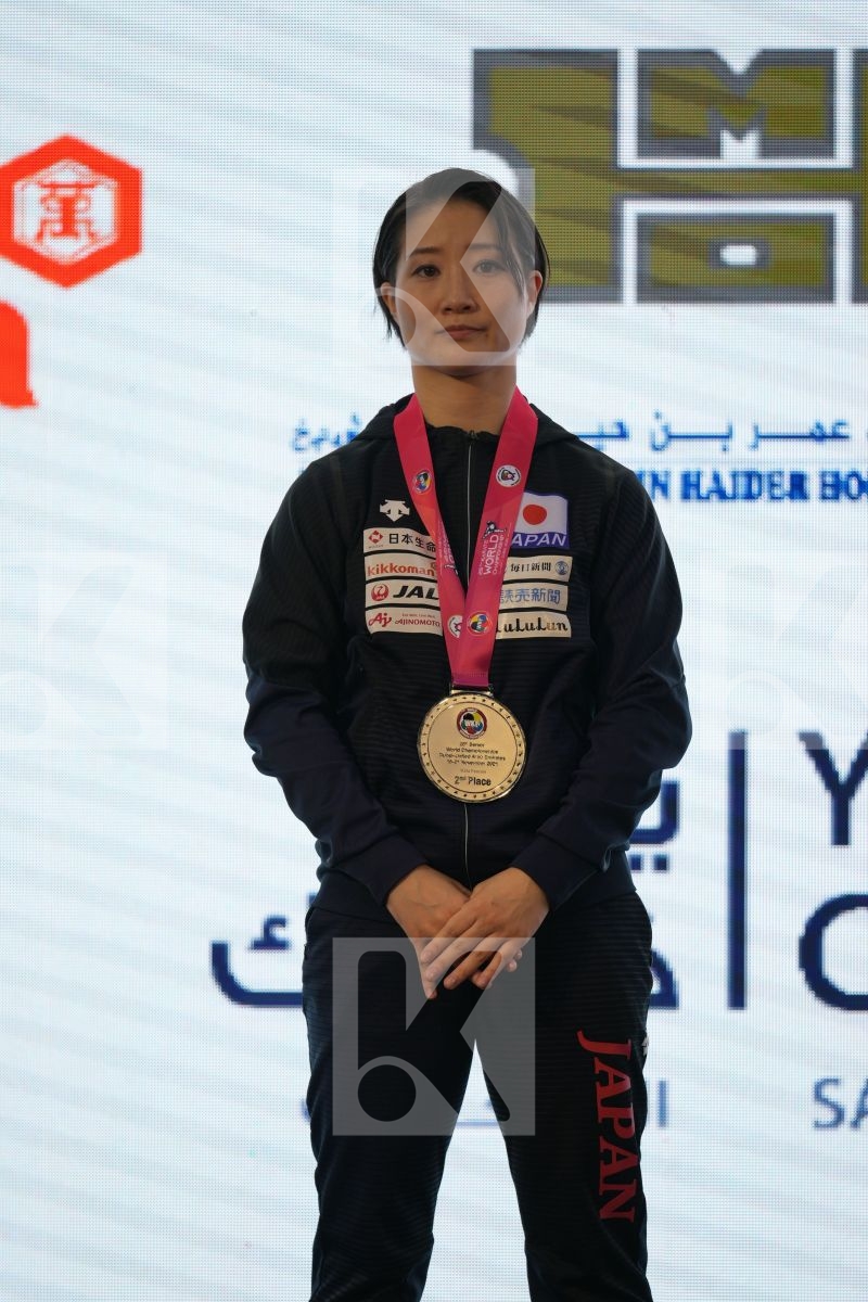 ONO HIKARU (JAPAN) in Female Kata - podium ceremony