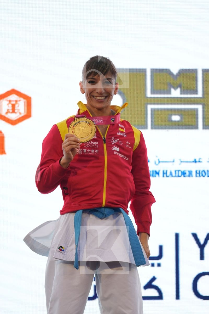 SANCHEZ JAIME SANDRA (SPAIN) in Female Kata - podium ceremony