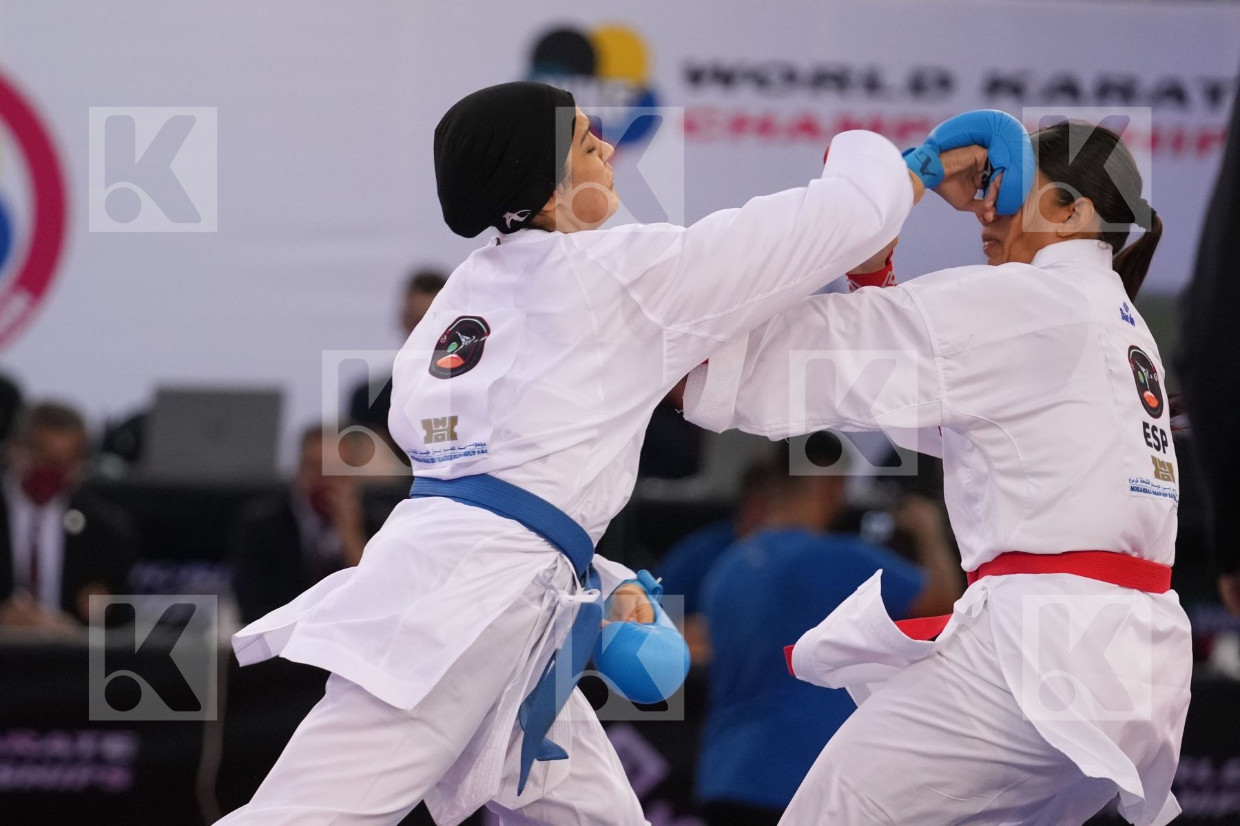 TORRES GARCIA MARIA (SPAIN) vs OKILA MENNA SHAABAN (EGYPT) in Female Kumite 68+ Kg - final bout