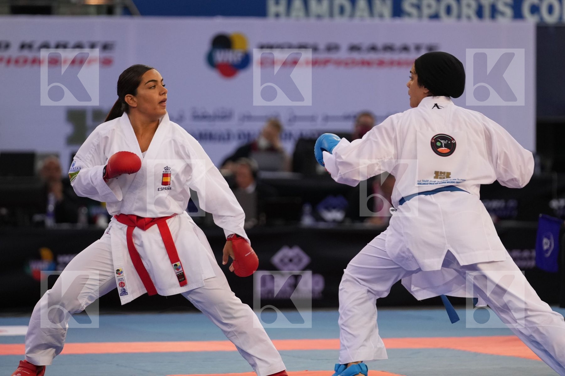TORRES GARCIA MARIA (SPAIN) vs OKILA MENNA SHAABAN (EGYPT) in Female Kumite 68+ Kg - final bout