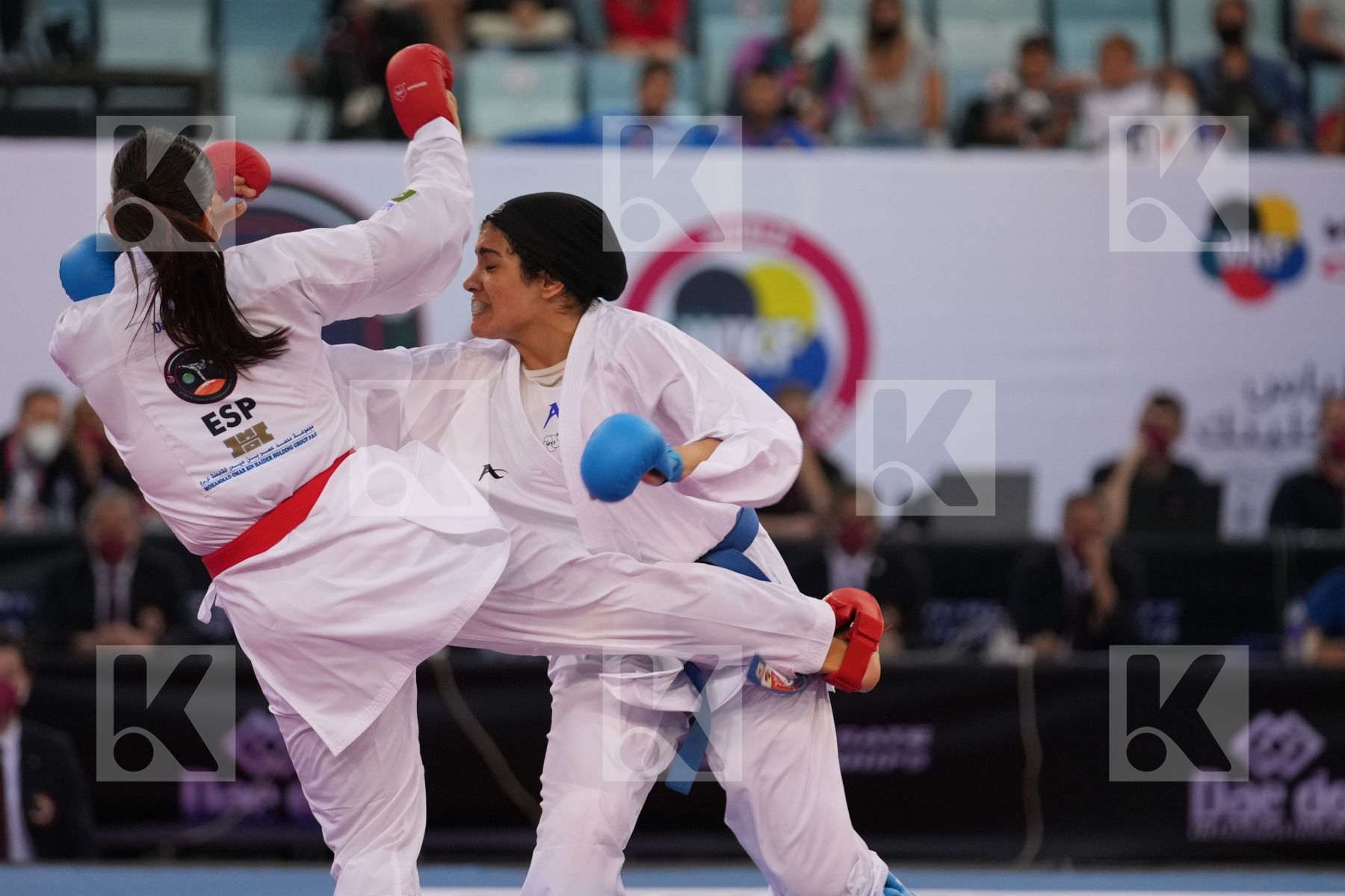 TORRES GARCIA MARIA (SPAIN) vs OKILA MENNA SHAABAN (EGYPT) in Female Kumite 68+ Kg - final bout