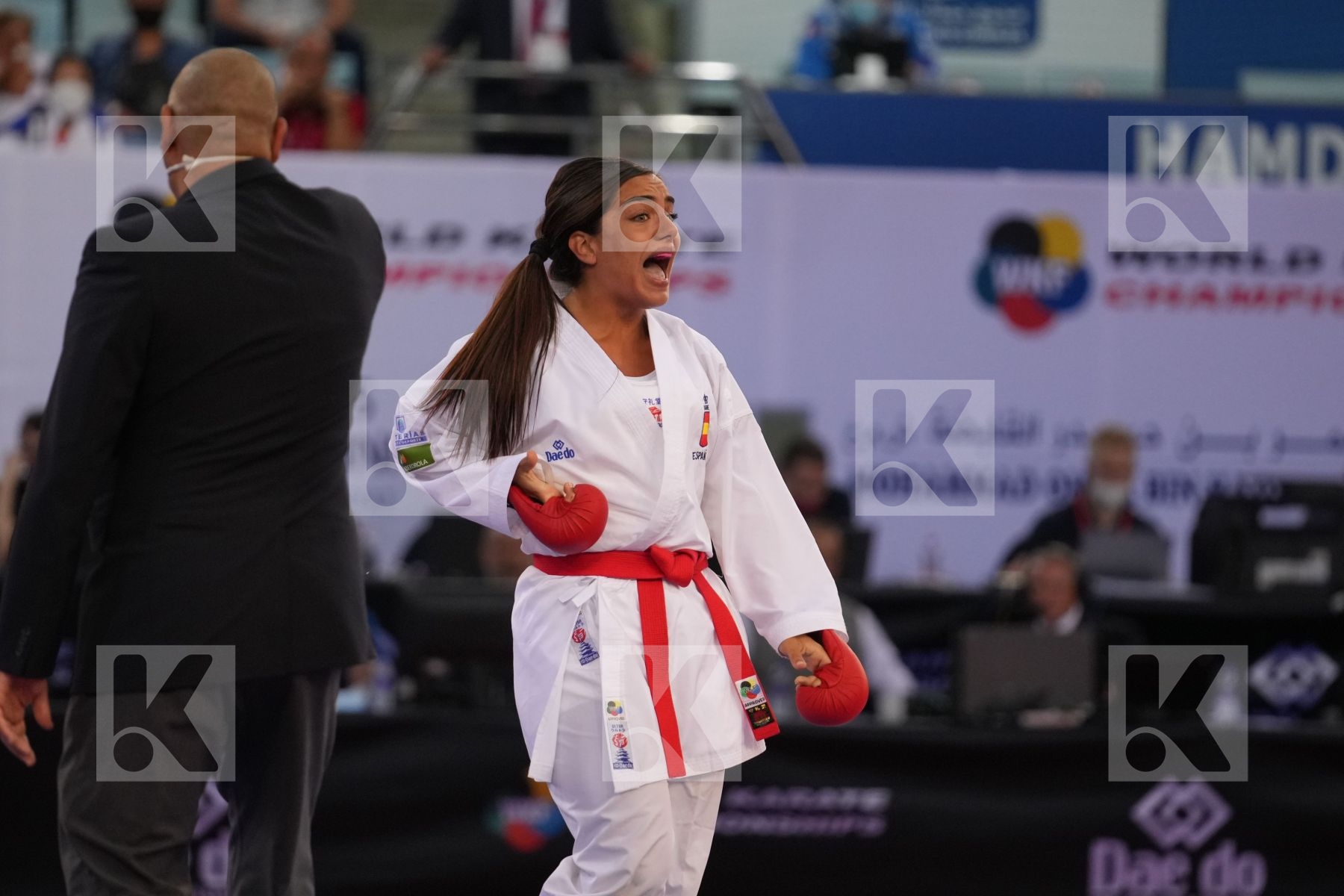 TORRES GARCIA MARIA (SPAIN) vs OKILA MENNA SHAABAN (EGYPT) in Female Kumite 68+ Kg - final bout