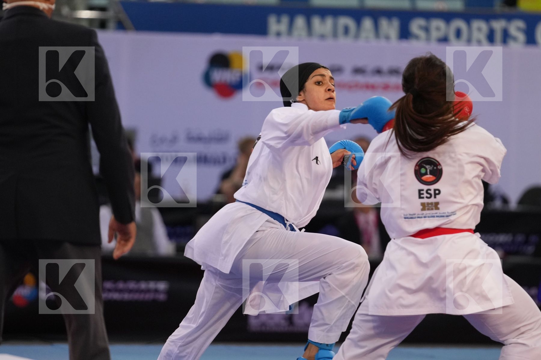 TORRES GARCIA MARIA (SPAIN) vs OKILA MENNA SHAABAN (EGYPT) in Female Kumite 68+ Kg - final bout