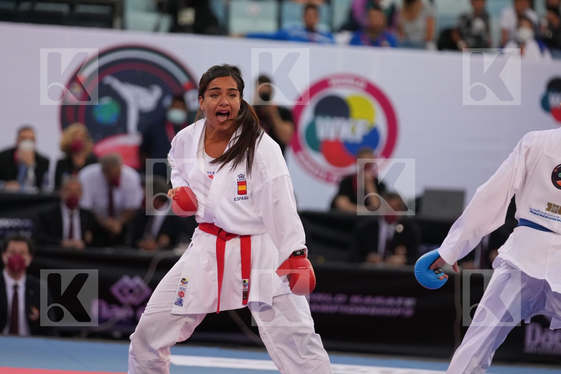 TORRES GARCIA MARIA (SPAIN) vs OKILA MENNA SHAABAN (EGYPT) in Female Kumite 68+ Kg - final bout