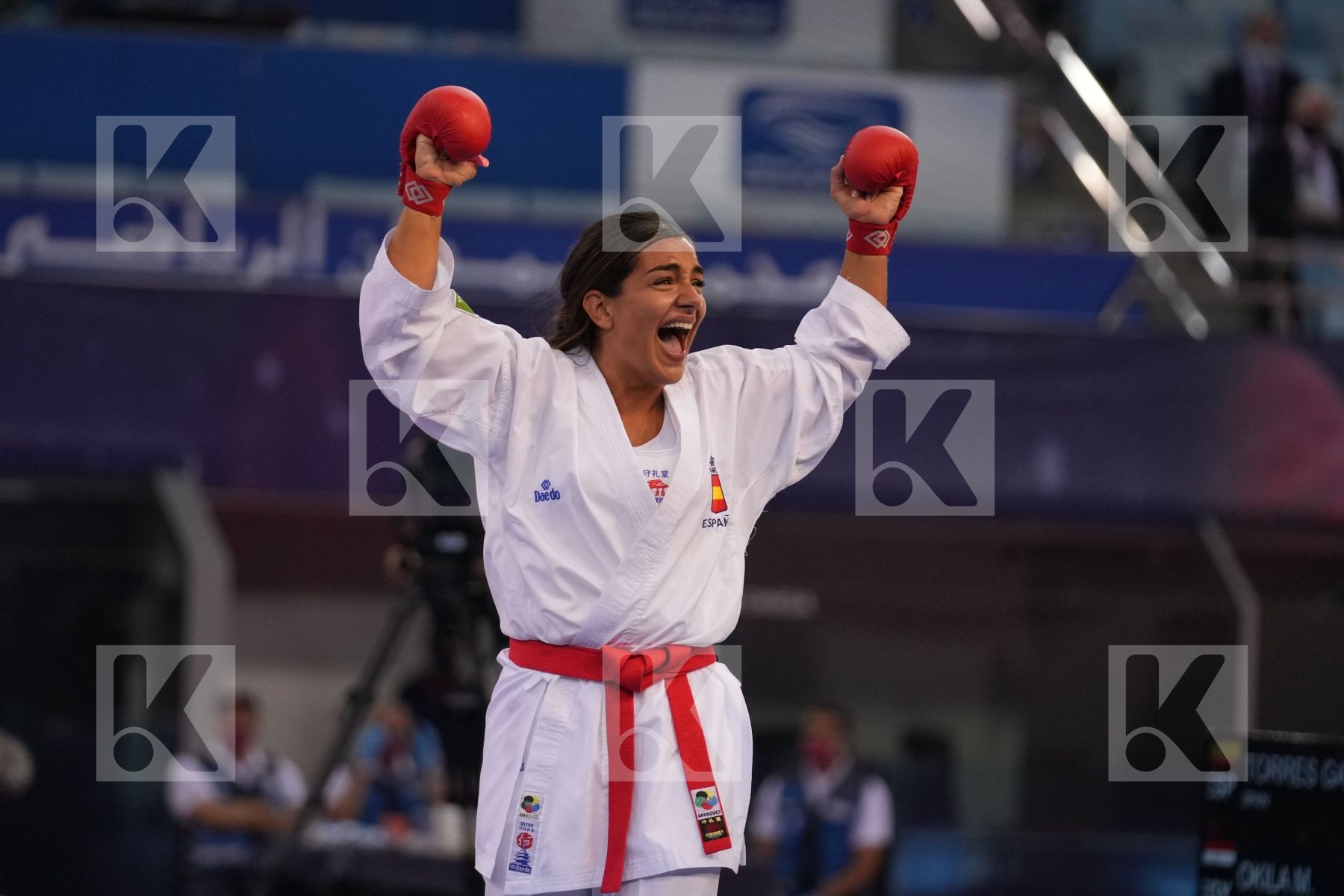 TORRES GARCIA MARIA (SPAIN) vs OKILA MENNA SHAABAN (EGYPT) in Female Kumite 68+ Kg - final bout