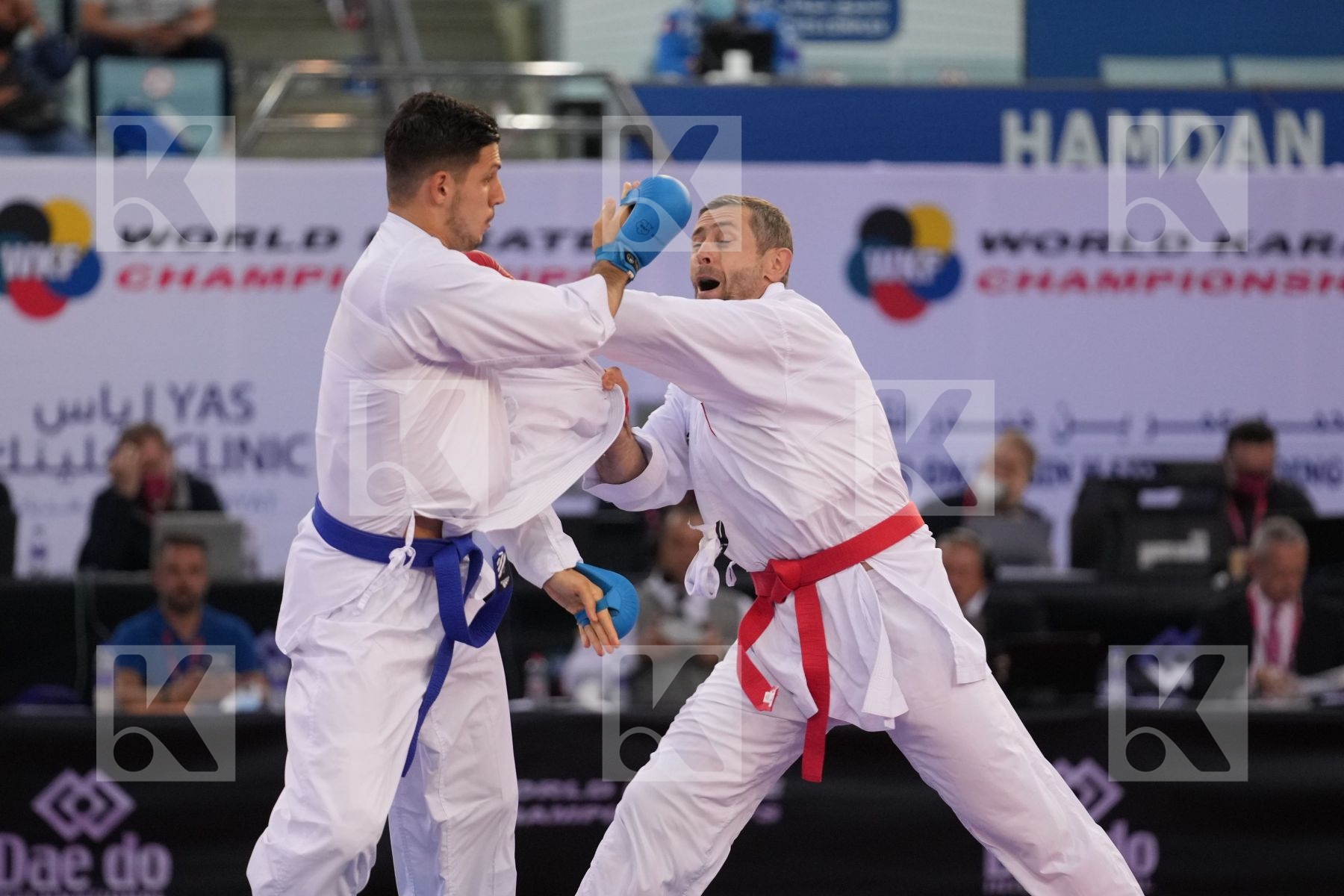 ARKANIA GOGITA (GEORGIA) vs MARINO SIMONE (ITALY) in Male Kumite 84+ Kg - final bout