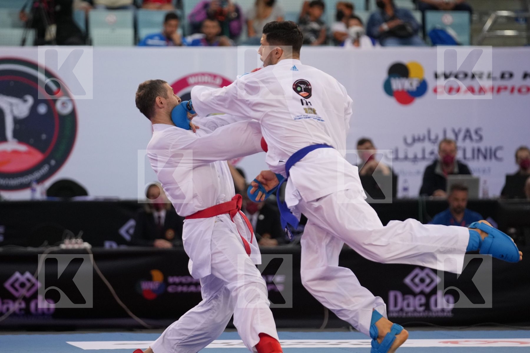 ARKANIA GOGITA (GEORGIA) vs MARINO SIMONE (ITALY) in Male Kumite 84+ Kg - final bout