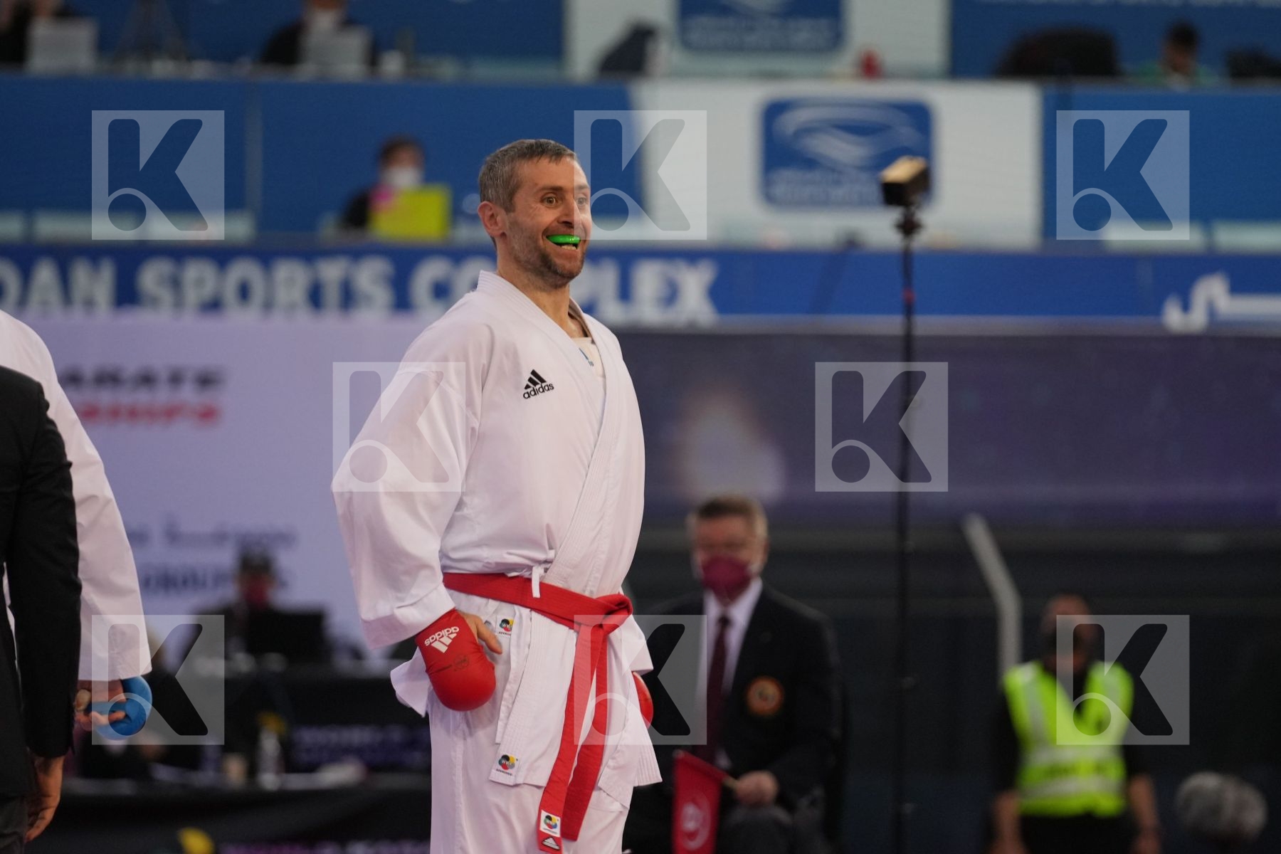 ARKANIA GOGITA (GEORGIA) vs MARINO SIMONE (ITALY) in Male Kumite 84+ Kg - final bout