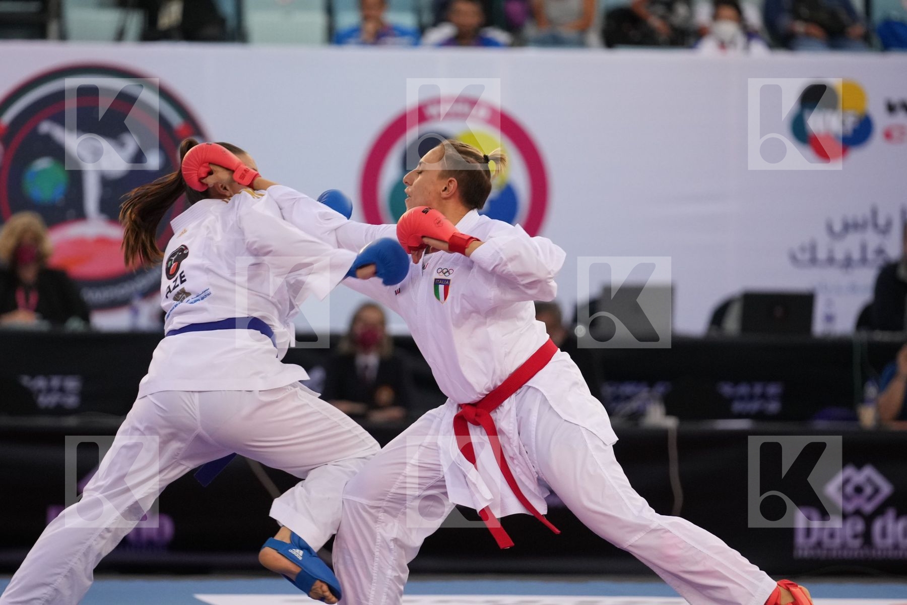 SEMERARO SILVIA (ITALY) vs ZARETSKA IRINA (AZERBAIJAN) in Female Kumite -68 Kg - final bout