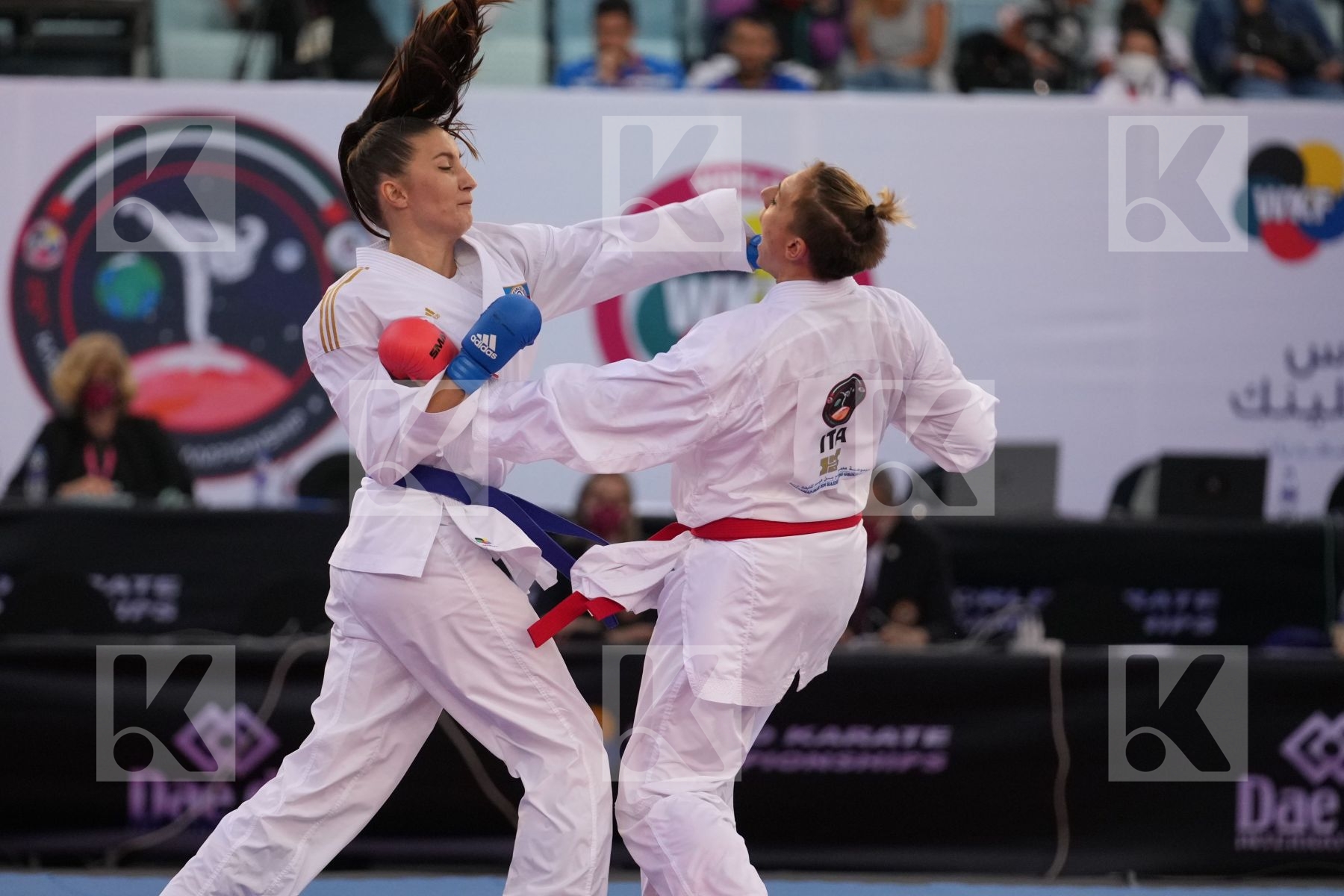 SEMERARO SILVIA (ITALY) vs ZARETSKA IRINA (AZERBAIJAN) in Female Kumite -68 Kg - final bout
