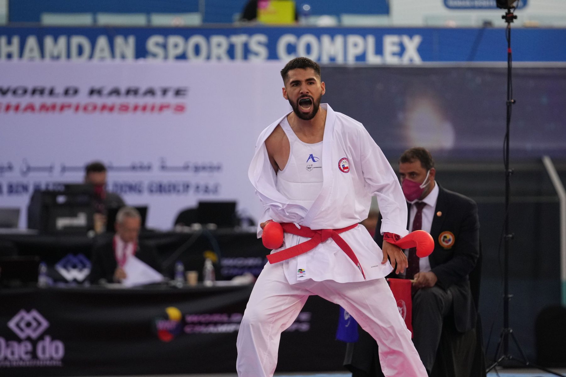 HUAIQUIMAN FABIAN (CHILE) vs BADAWY YOUSSEF (EGYPT) in Male Kumite -84 Kg - final bout