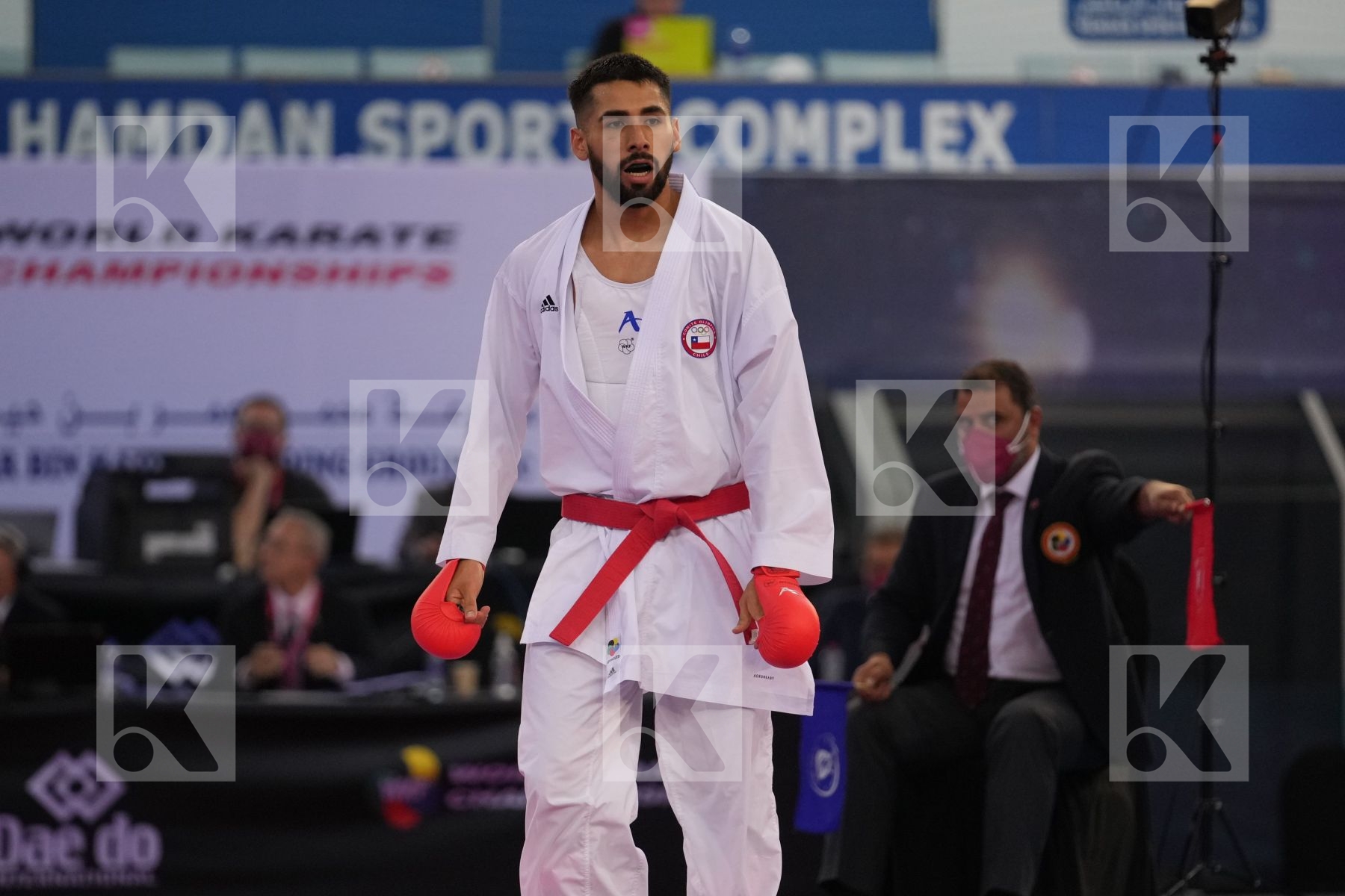 HUAIQUIMAN FABIAN (CHILE) vs BADAWY YOUSSEF (EGYPT) in Male Kumite -84 Kg - final bout