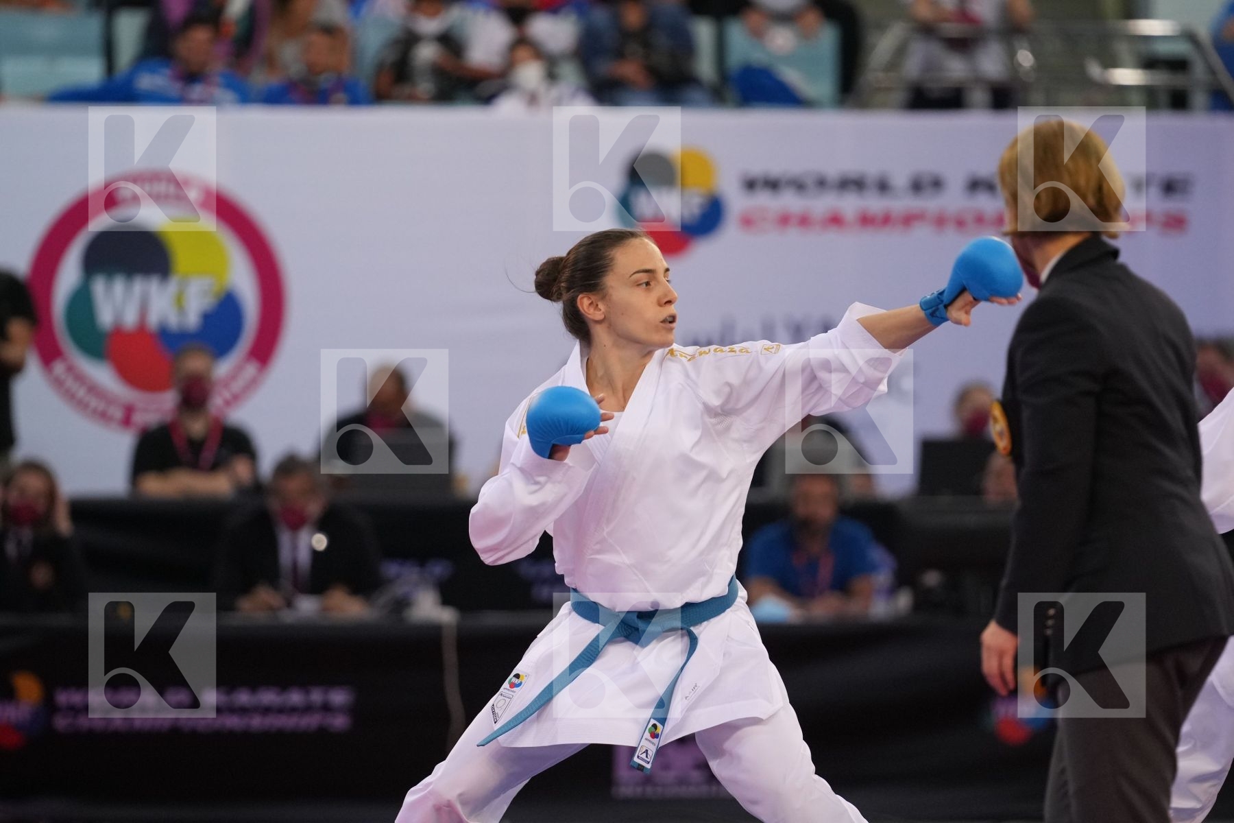 SEROGINA ANITA (UKRAINE) vs PREKOVIC JOVANA (SERBIA) in Female Kumite -61 Kg - final bout