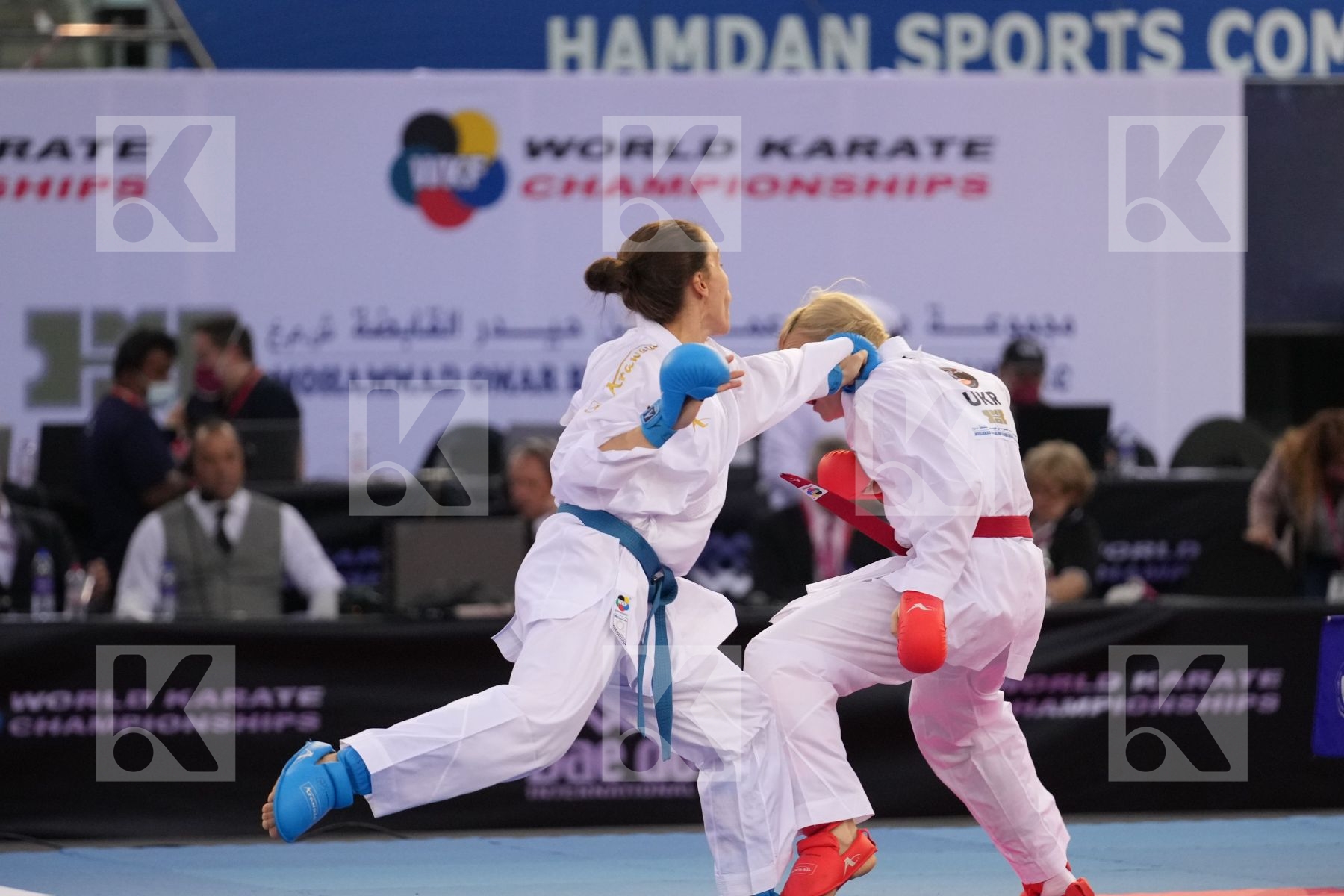 SEROGINA ANITA (UKRAINE) vs PREKOVIC JOVANA (SERBIA) in Female Kumite -61 Kg - final bout