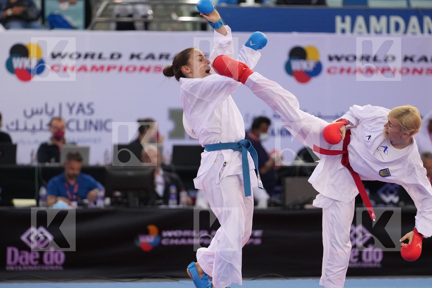 SEROGINA ANITA (UKRAINE) vs PREKOVIC JOVANA (SERBIA) in Female Kumite -61 Kg - final bout