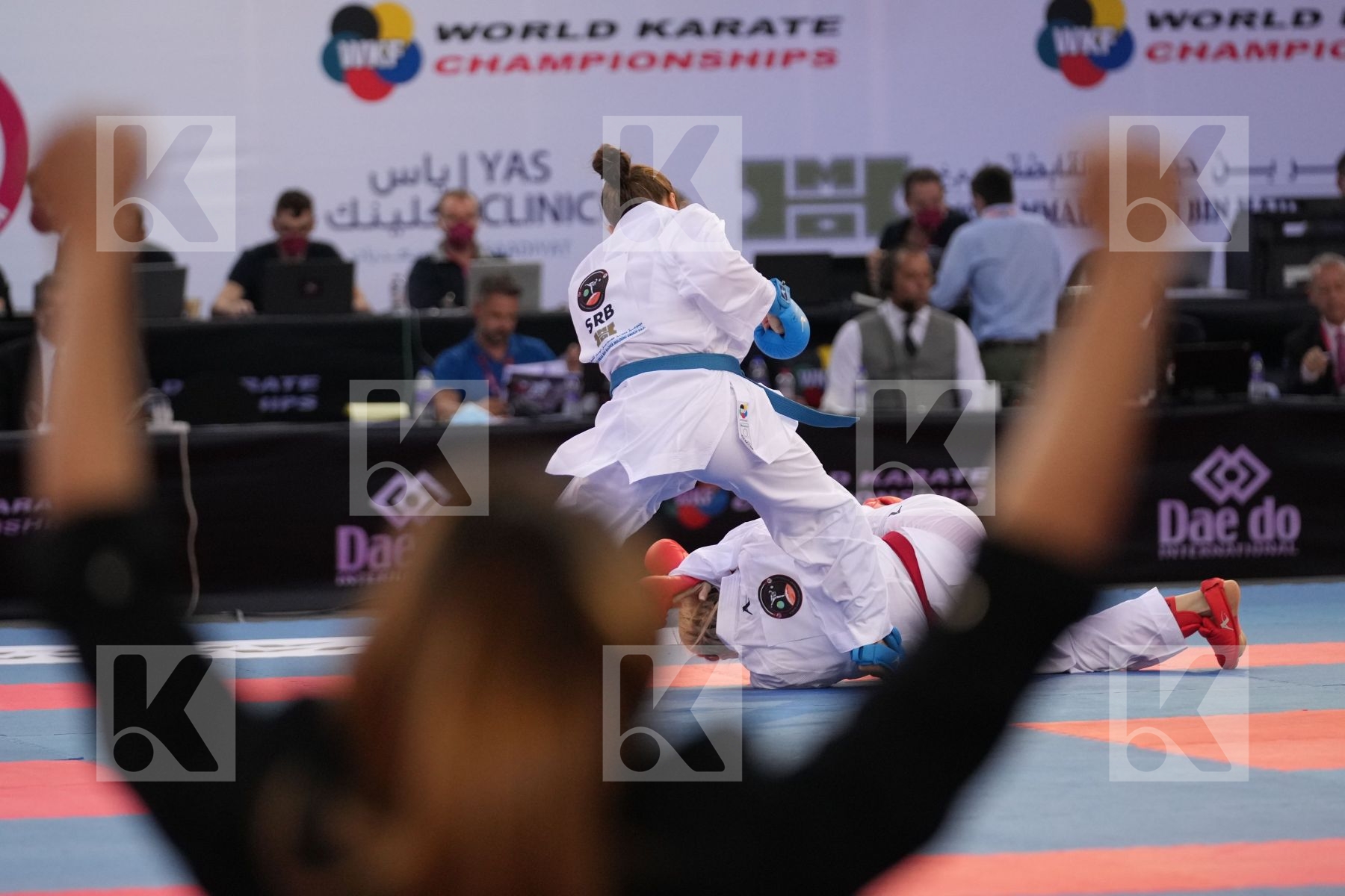 SEROGINA ANITA (UKRAINE) vs PREKOVIC JOVANA (SERBIA) in Female Kumite -61 Kg - final bout