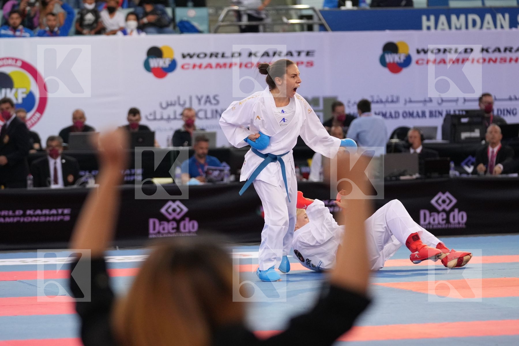 SEROGINA ANITA (UKRAINE) vs PREKOVIC JOVANA (SERBIA) in Female Kumite -61 Kg - final bout