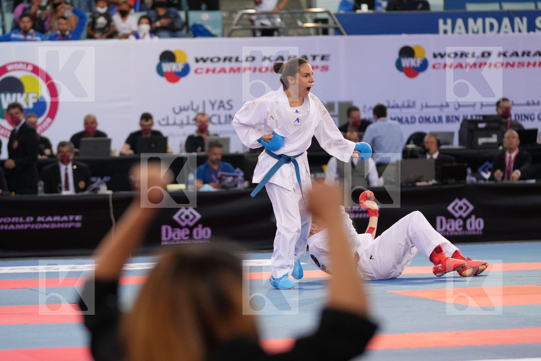SEROGINA ANITA (UKRAINE) vs PREKOVIC JOVANA (SERBIA) in Female Kumite -61 Kg - final bout