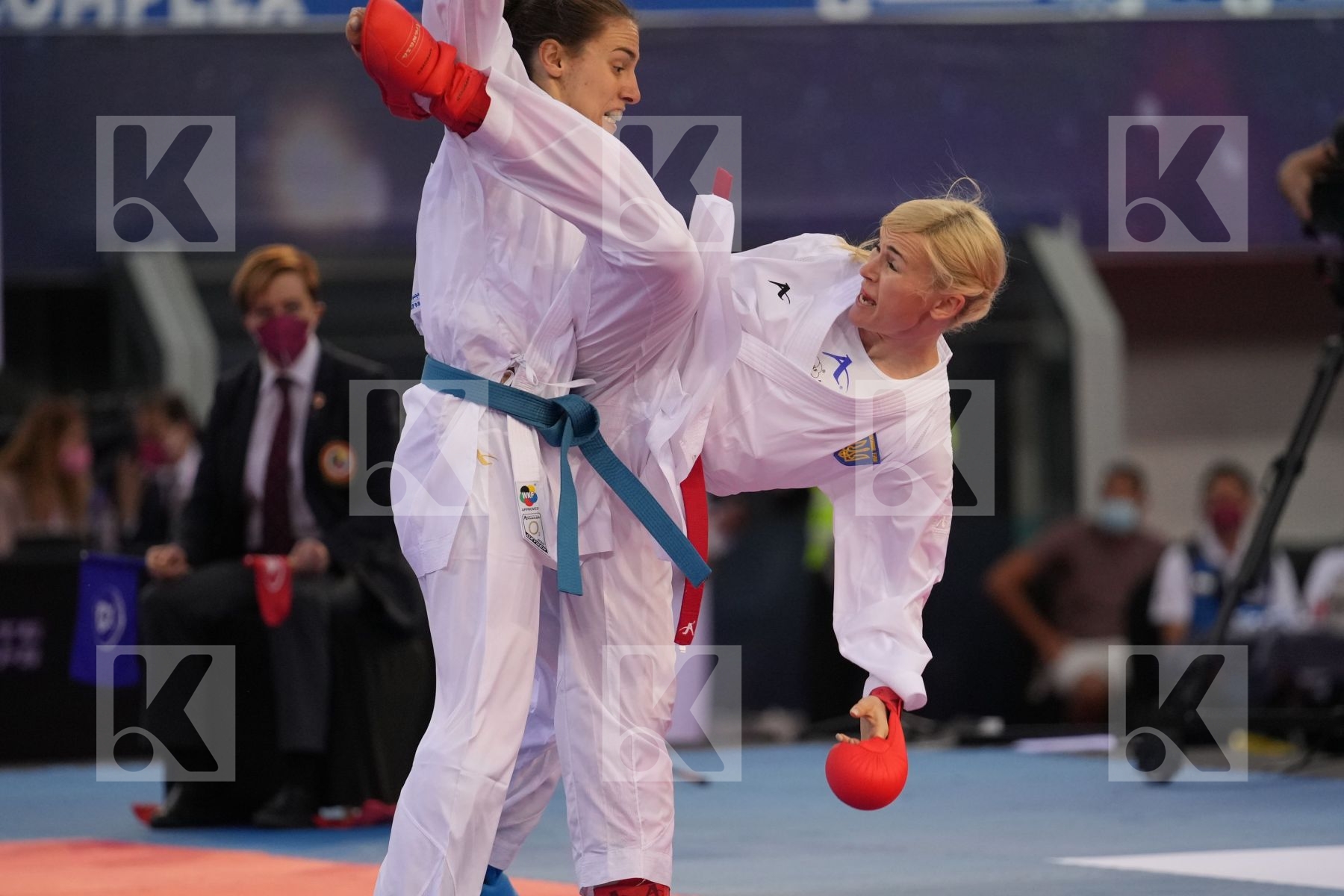 SEROGINA ANITA (UKRAINE) vs PREKOVIC JOVANA (SERBIA) in Female Kumite -61 Kg - final bout