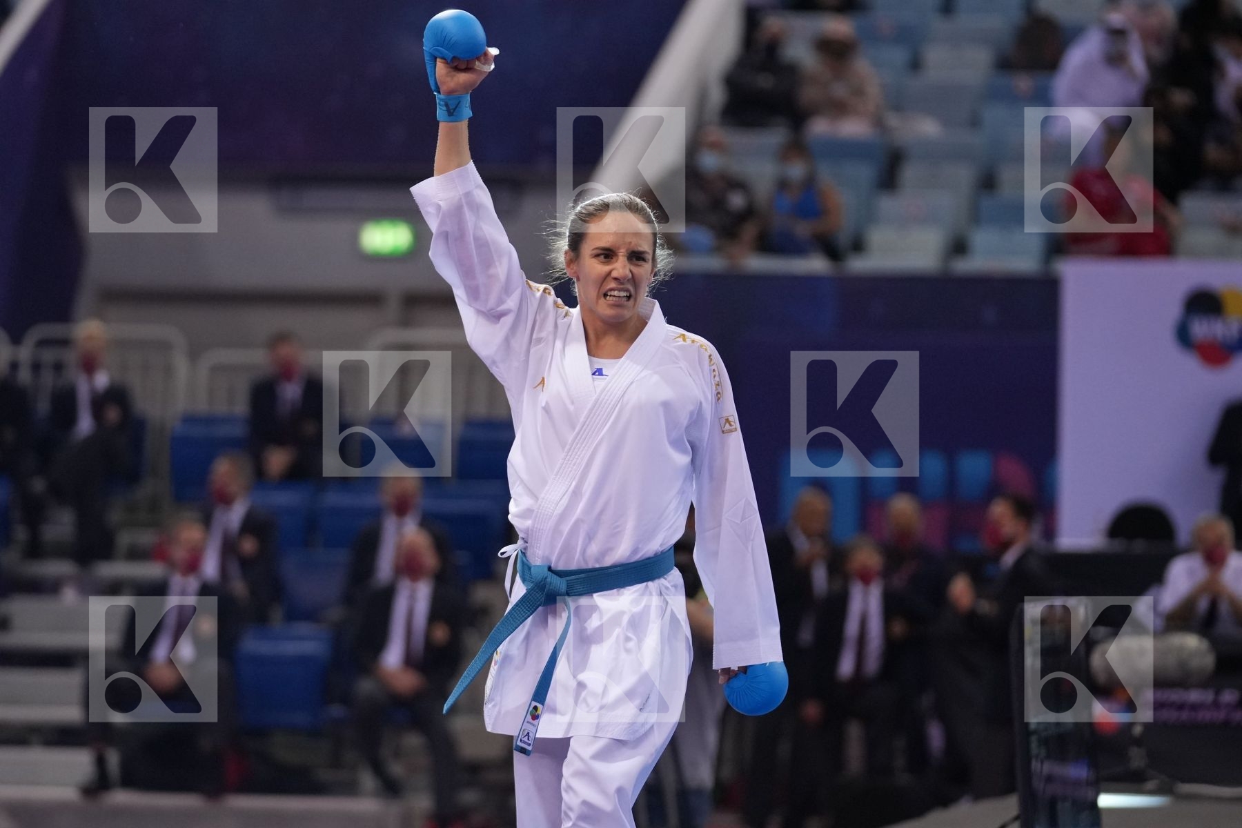 SEROGINA ANITA (UKRAINE) vs PREKOVIC JOVANA (SERBIA) in Female Kumite -61 Kg - final bout