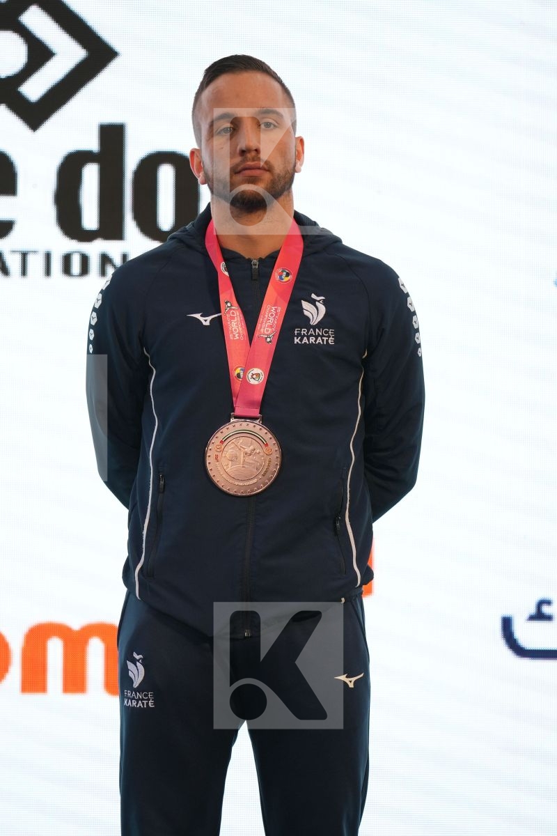 DA COSTA JESSIE (FRANCE) in Male Kumite -84 Kg - podium ceremony