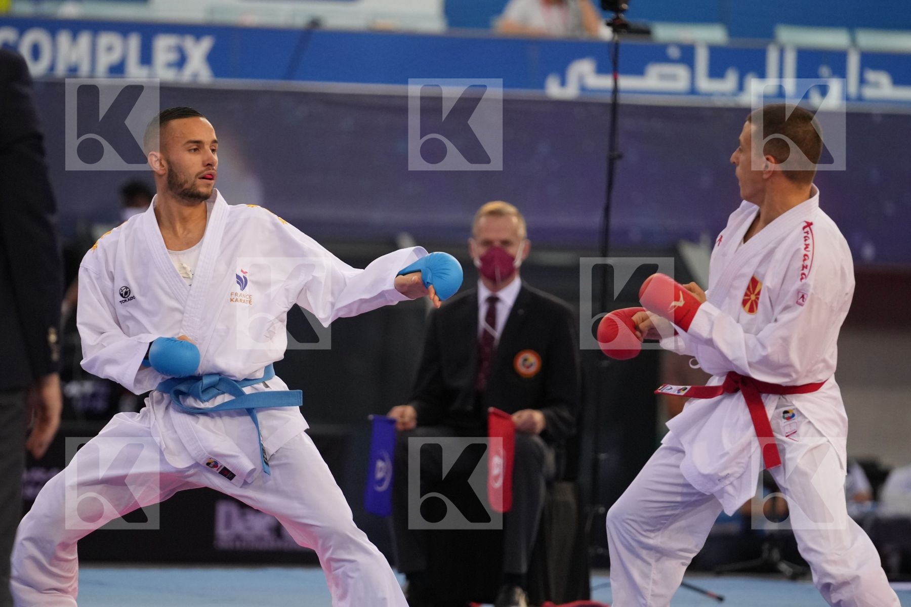 PAVLOV EMIL (NORTH MACEDONIA) vs DACOSTA STEVEN (FRANCE) in Male Kumite -67 Kg - final bout