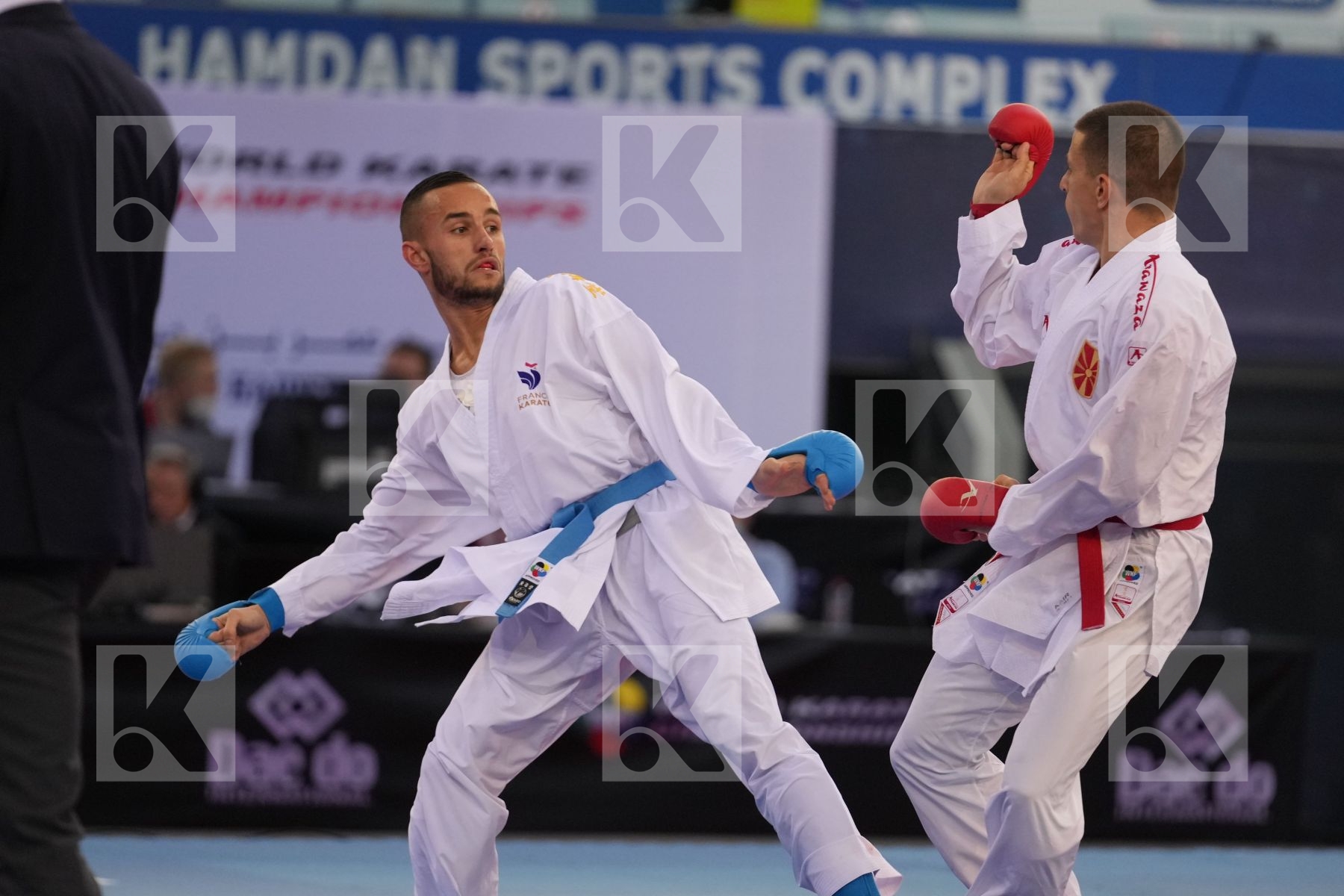 PAVLOV EMIL (NORTH MACEDONIA) vs DACOSTA STEVEN (FRANCE) in Male Kumite -67 Kg - final bout
