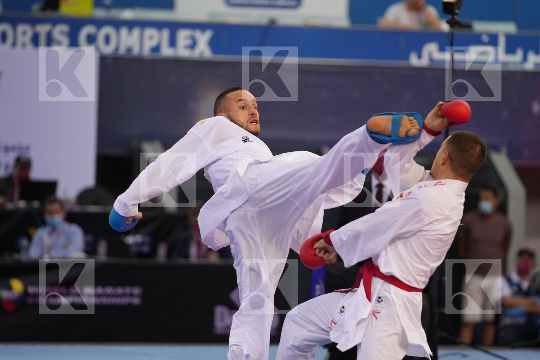 PAVLOV EMIL (NORTH MACEDONIA) vs DACOSTA STEVEN (FRANCE) in Male Kumite -67 Kg - final bout