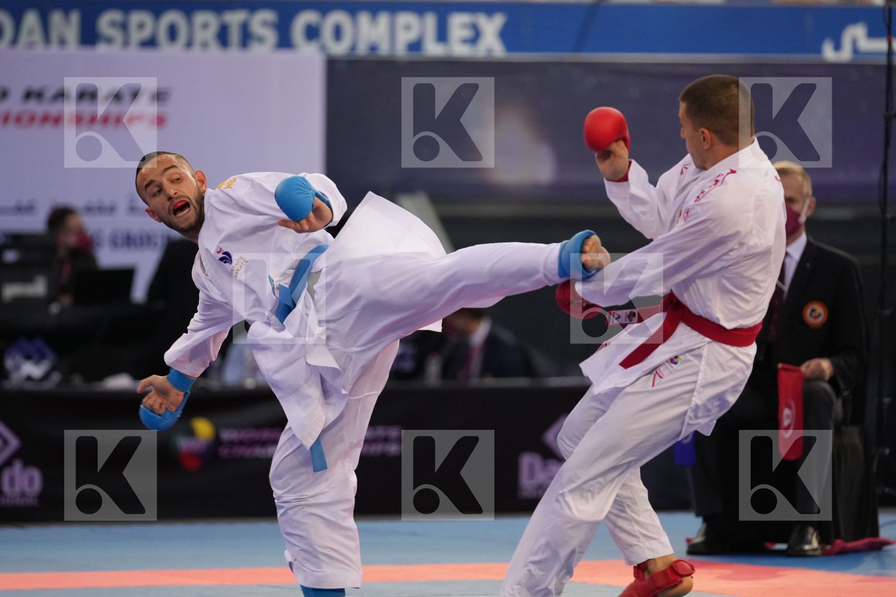 PAVLOV EMIL (NORTH MACEDONIA) vs DACOSTA STEVEN (FRANCE) in Male Kumite -67 Kg - final bout