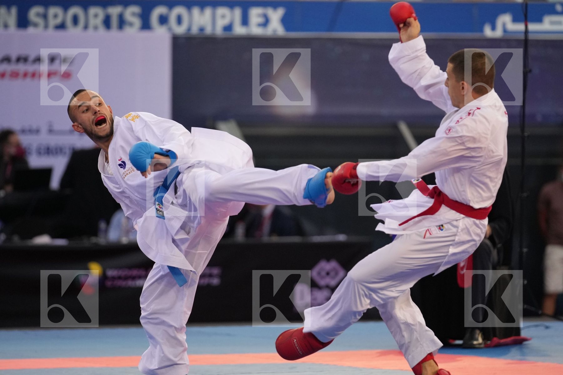 PAVLOV EMIL (NORTH MACEDONIA) vs DACOSTA STEVEN (FRANCE) in Male Kumite -67 Kg - final bout