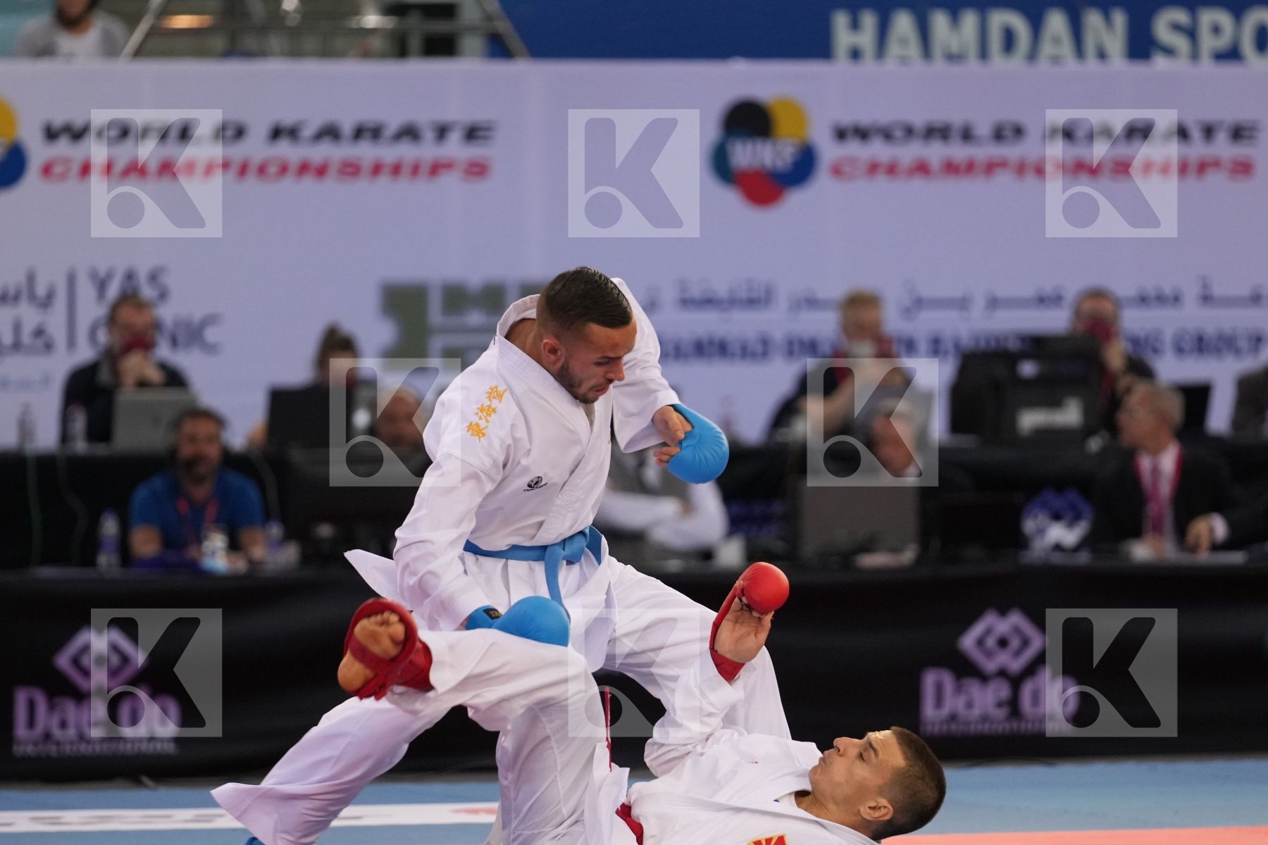 PAVLOV EMIL (NORTH MACEDONIA) vs DACOSTA STEVEN (FRANCE) in Male Kumite -67 Kg - final bout