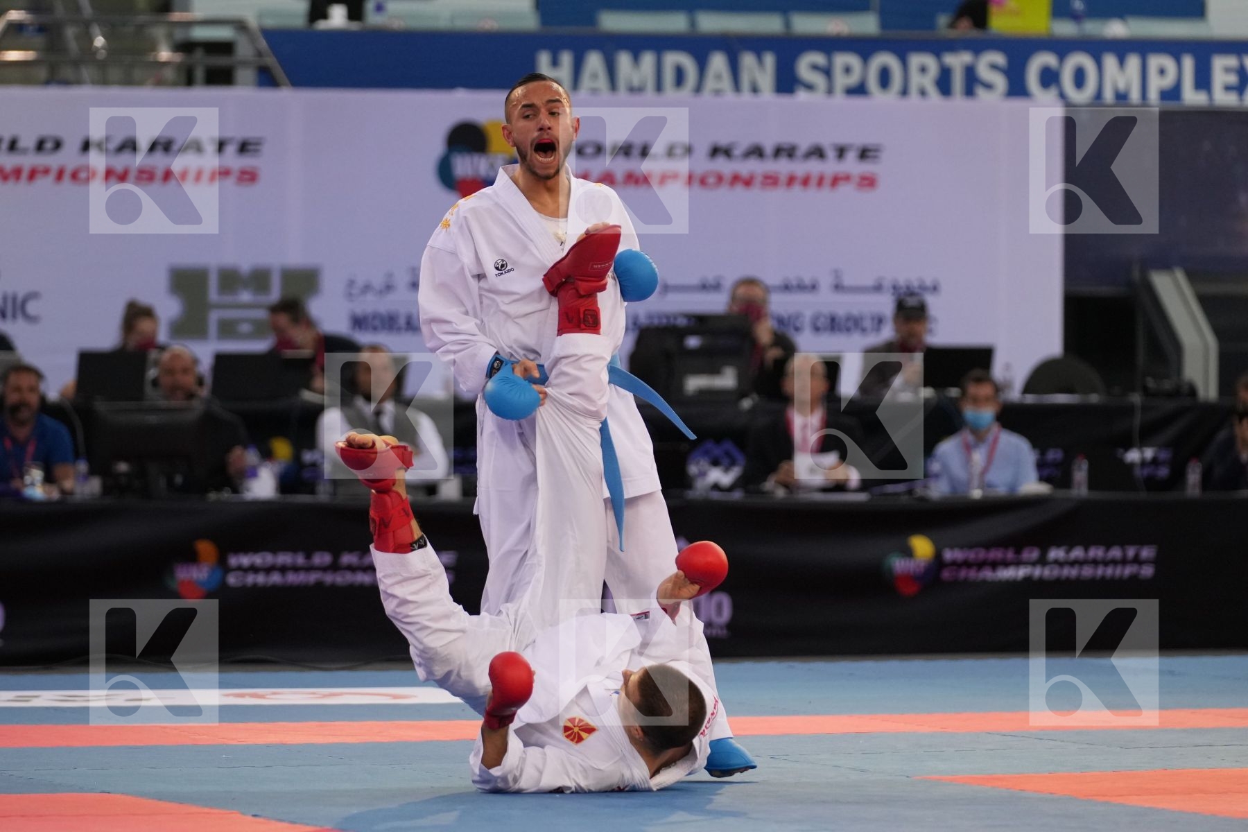 PAVLOV EMIL (NORTH MACEDONIA) vs DACOSTA STEVEN (FRANCE) in Male Kumite -67 Kg - final bout