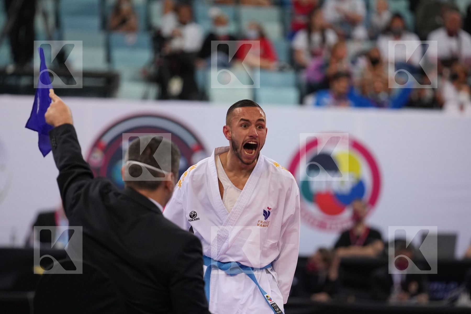 PAVLOV EMIL (NORTH MACEDONIA) vs DACOSTA STEVEN (FRANCE) in Male Kumite -67 Kg - final bout