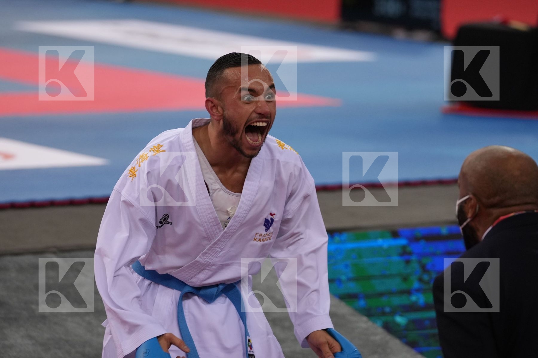 PAVLOV EMIL (NORTH MACEDONIA) vs DACOSTA STEVEN (FRANCE) in Male Kumite -67 Kg - final bout