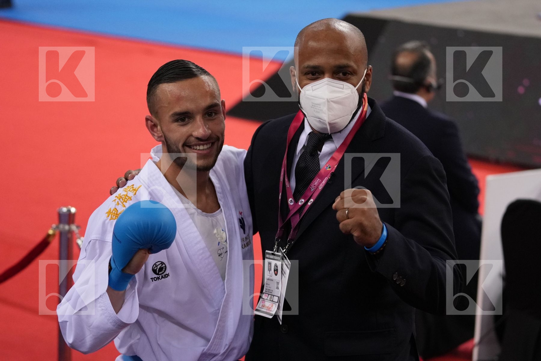 PAVLOV EMIL (NORTH MACEDONIA) vs DACOSTA STEVEN (FRANCE) in Male Kumite -67 Kg - final bout