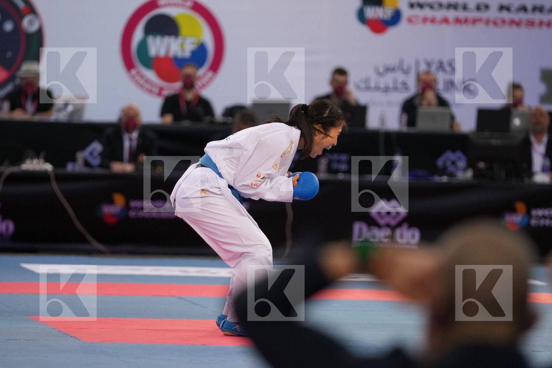 HUBRICH SHARA (GERMANY) vs MIYAHARA MIHO (JAPAN) in Female Kumite -50 Kg - final bout