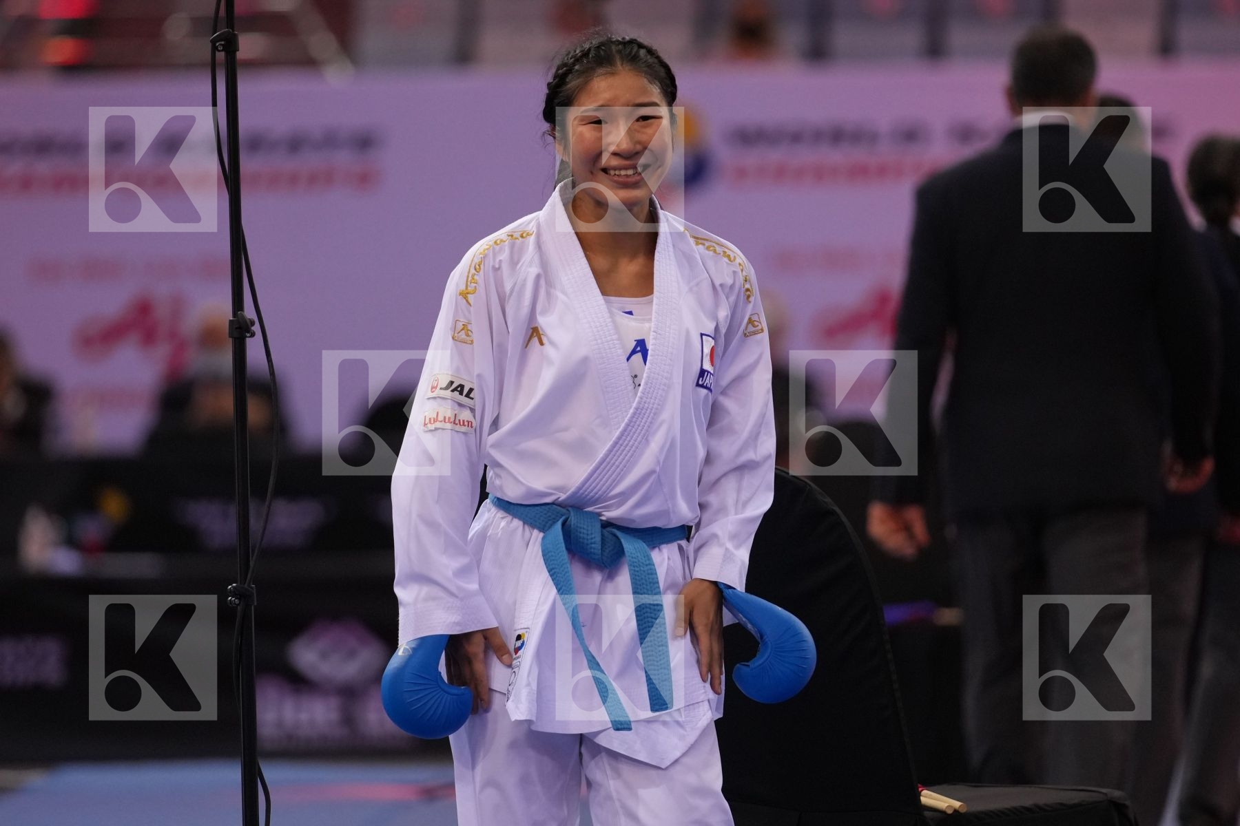HUBRICH SHARA (GERMANY) vs MIYAHARA MIHO (JAPAN) in Female Kumite -50 Kg - final bout