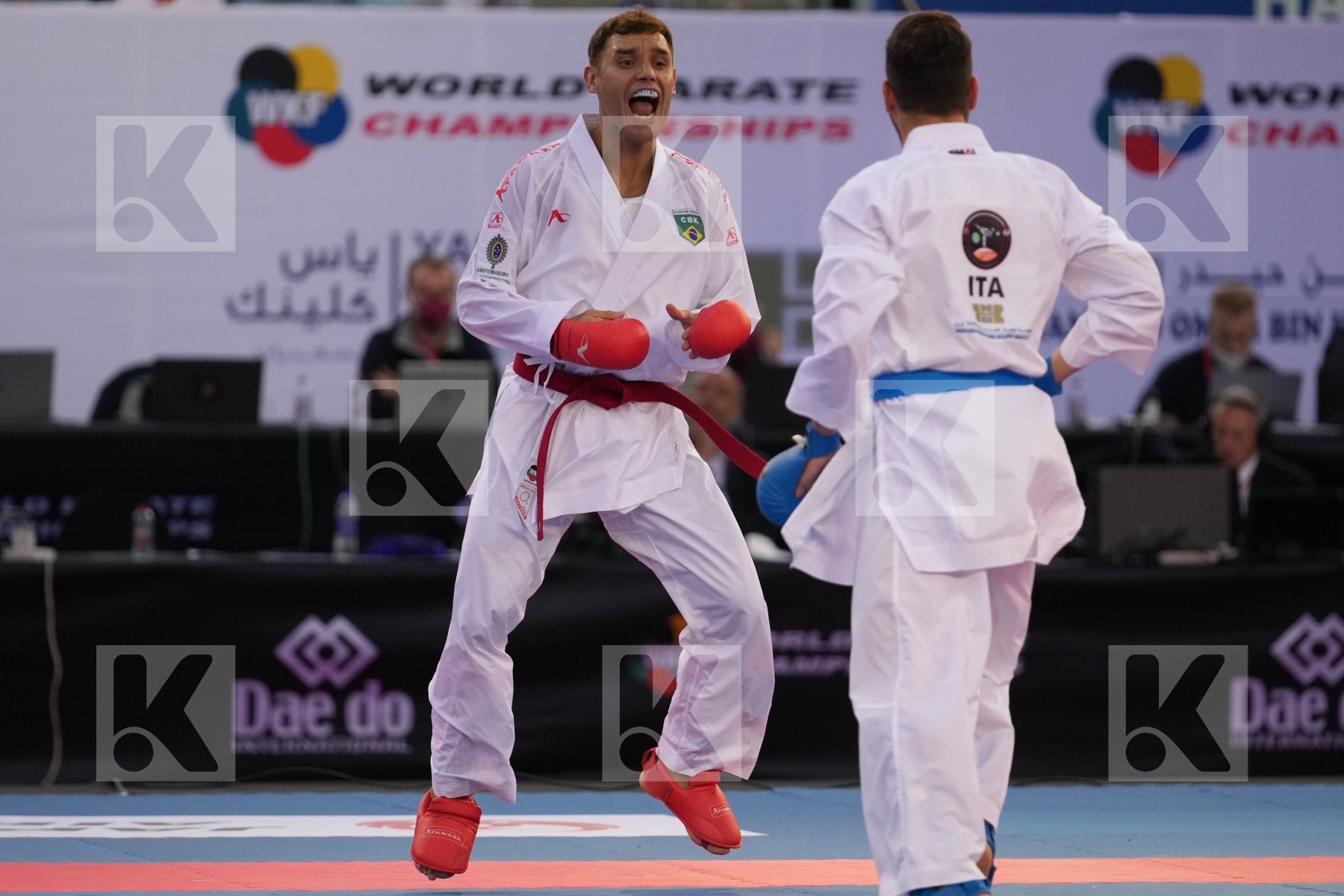 BROSE DOUGLAS (BRAZIL) vs CRESCENZO ANGELO (ITALY) in Male Kumite -60 Kg - final bout