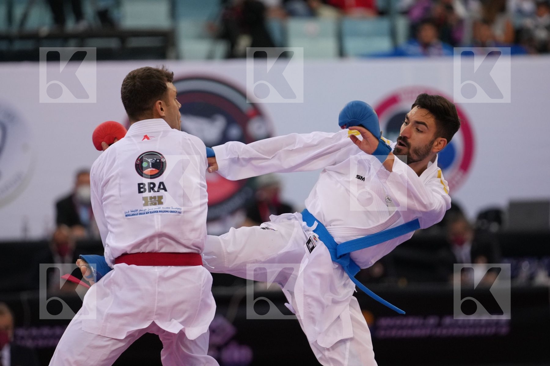 BROSE DOUGLAS (BRAZIL) vs CRESCENZO ANGELO (ITALY) in Male Kumite -60 Kg - final bout