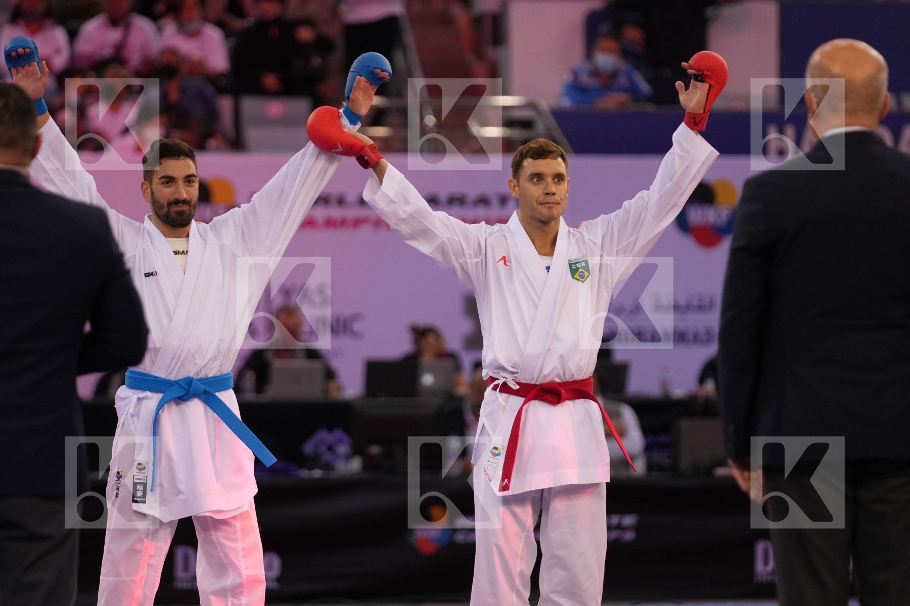 BROSE DOUGLAS (BRAZIL) vs CRESCENZO ANGELO (ITALY) in Male Kumite -60 Kg - final bout